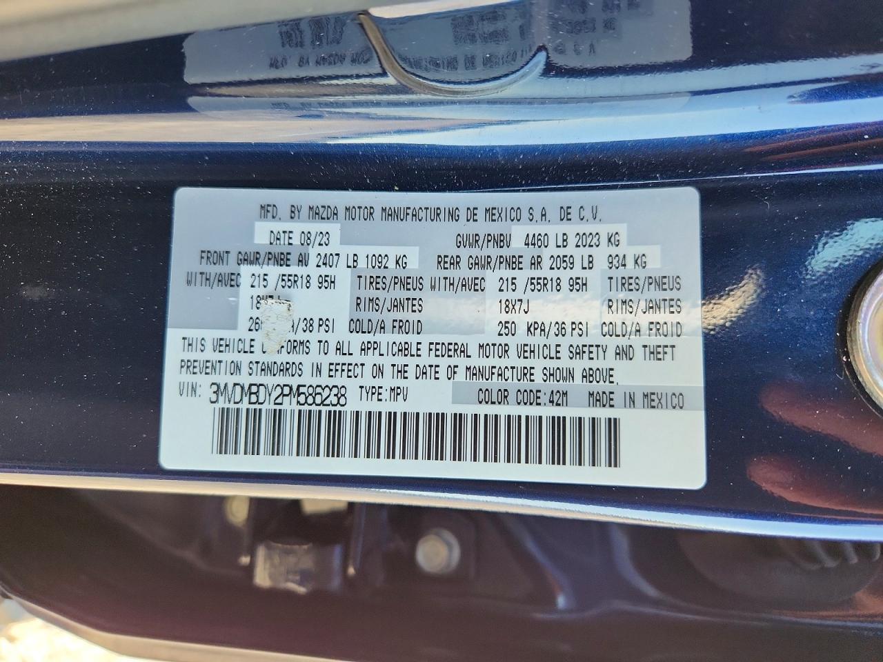 2023 Mazda Cx-30 Premium Black vin: 3MVDMBDY2PM586238