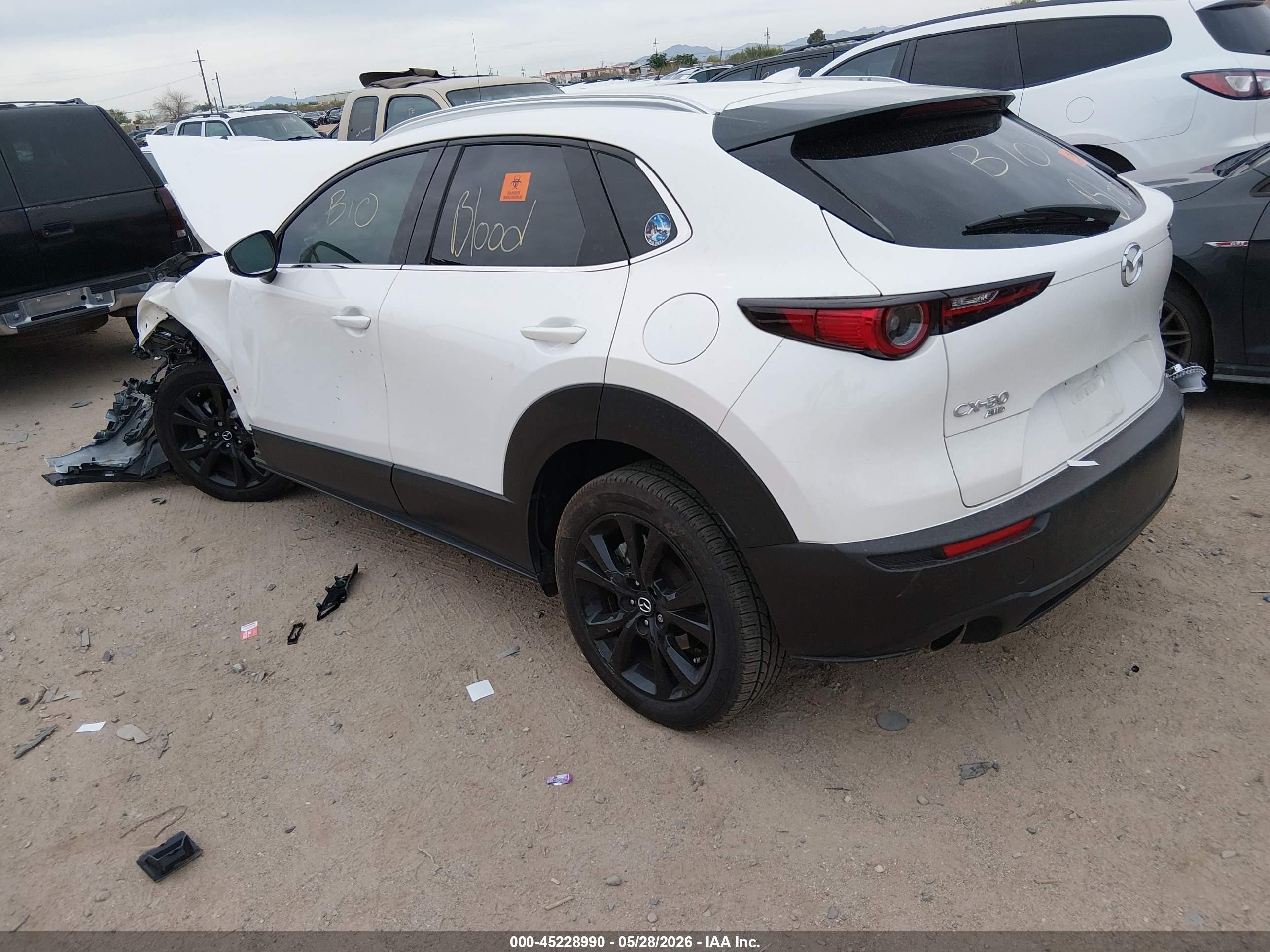 2021 Mazda Cx-30 2.5 Turbo Premium White vin: 3MVDMBDY5MM252703