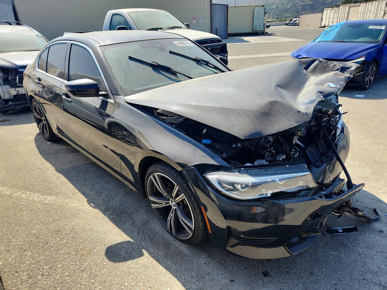 2021 Bmw 330e Черный vin: 3MW5P7J0XM8C14589