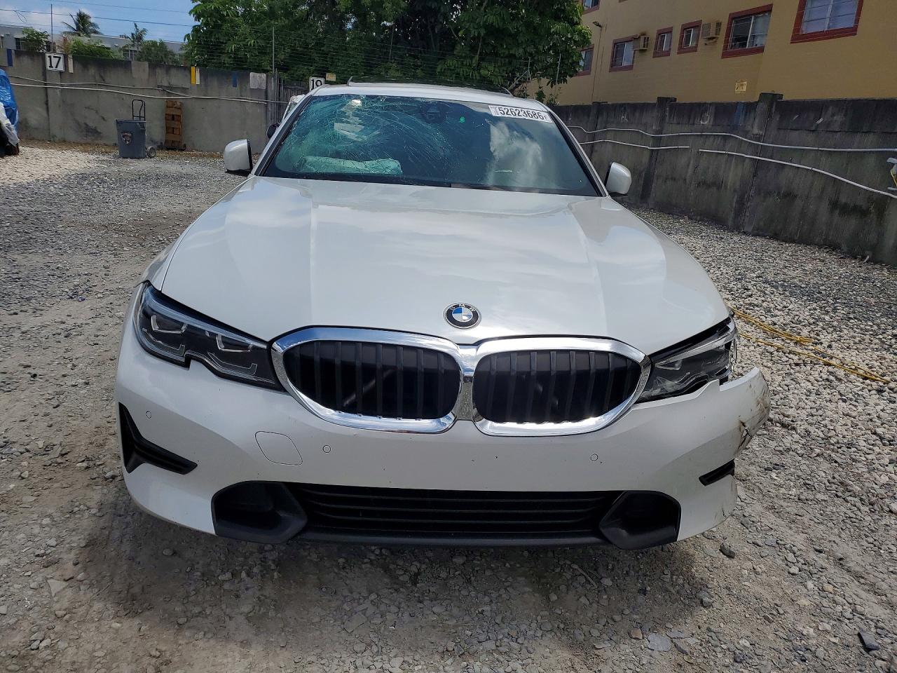 2021 Bmw 330i White vin: 3MW5R1J00M8B53356