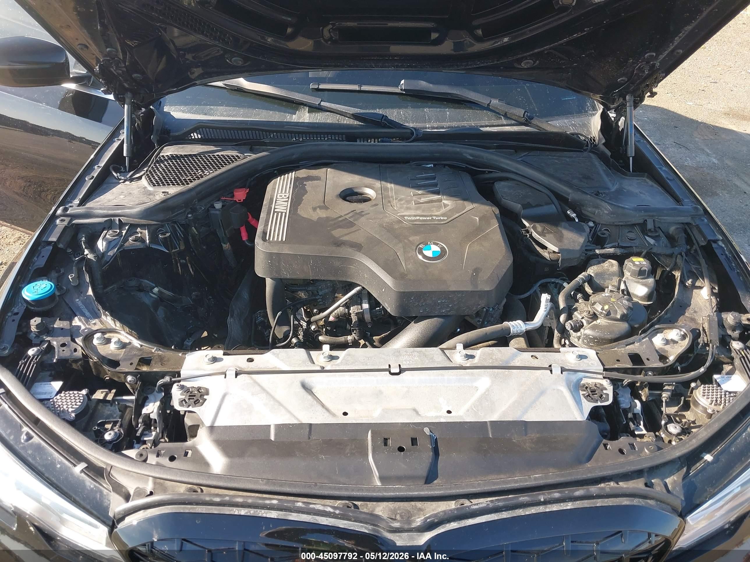 2021 Bmw 330i   Black vin: 3MW5R1J00M8B97129