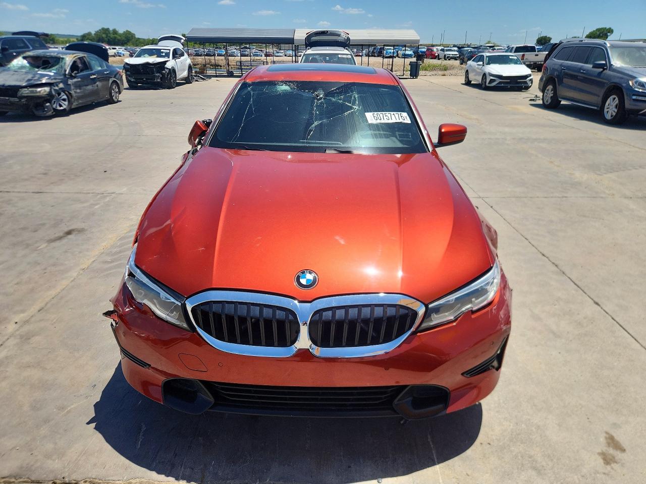 2021 Bmw 330i Orange vin: 3MW5R1J01M8B72630