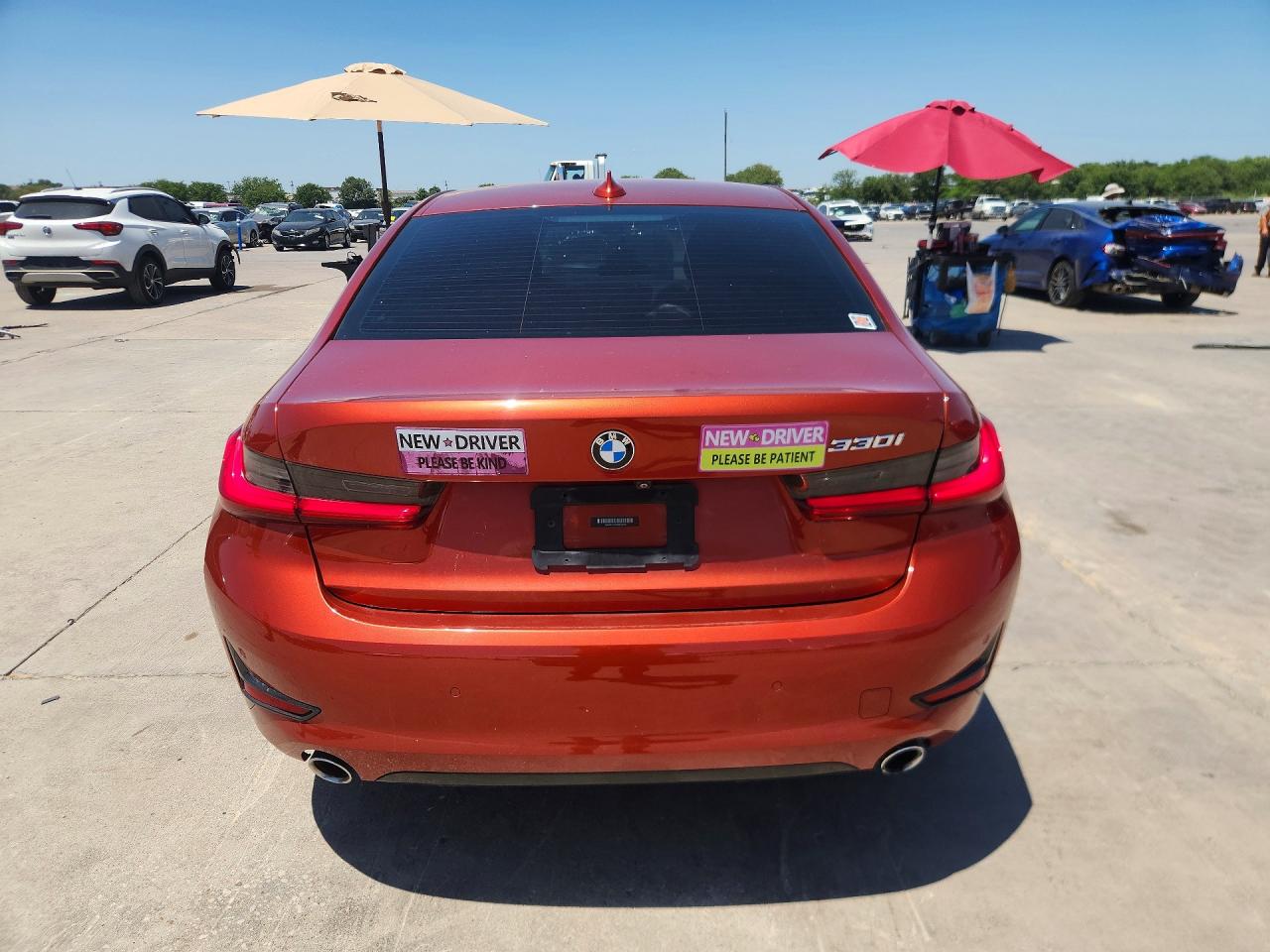 2021 Bmw 330i Orange vin: 3MW5R1J01M8B72630