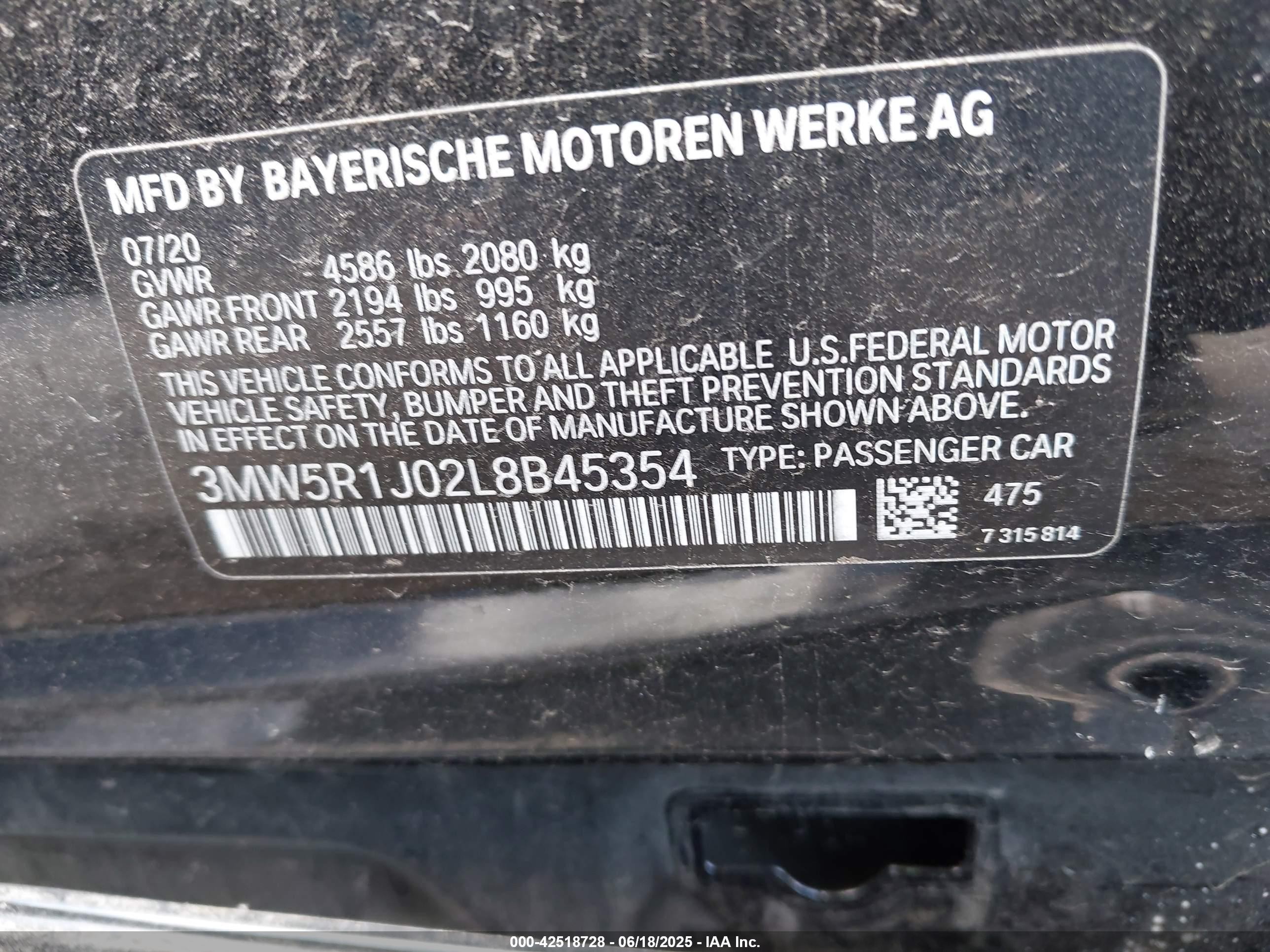 2020 Bmw 330i   Gray vin: 3MW5R1J02L8B45354