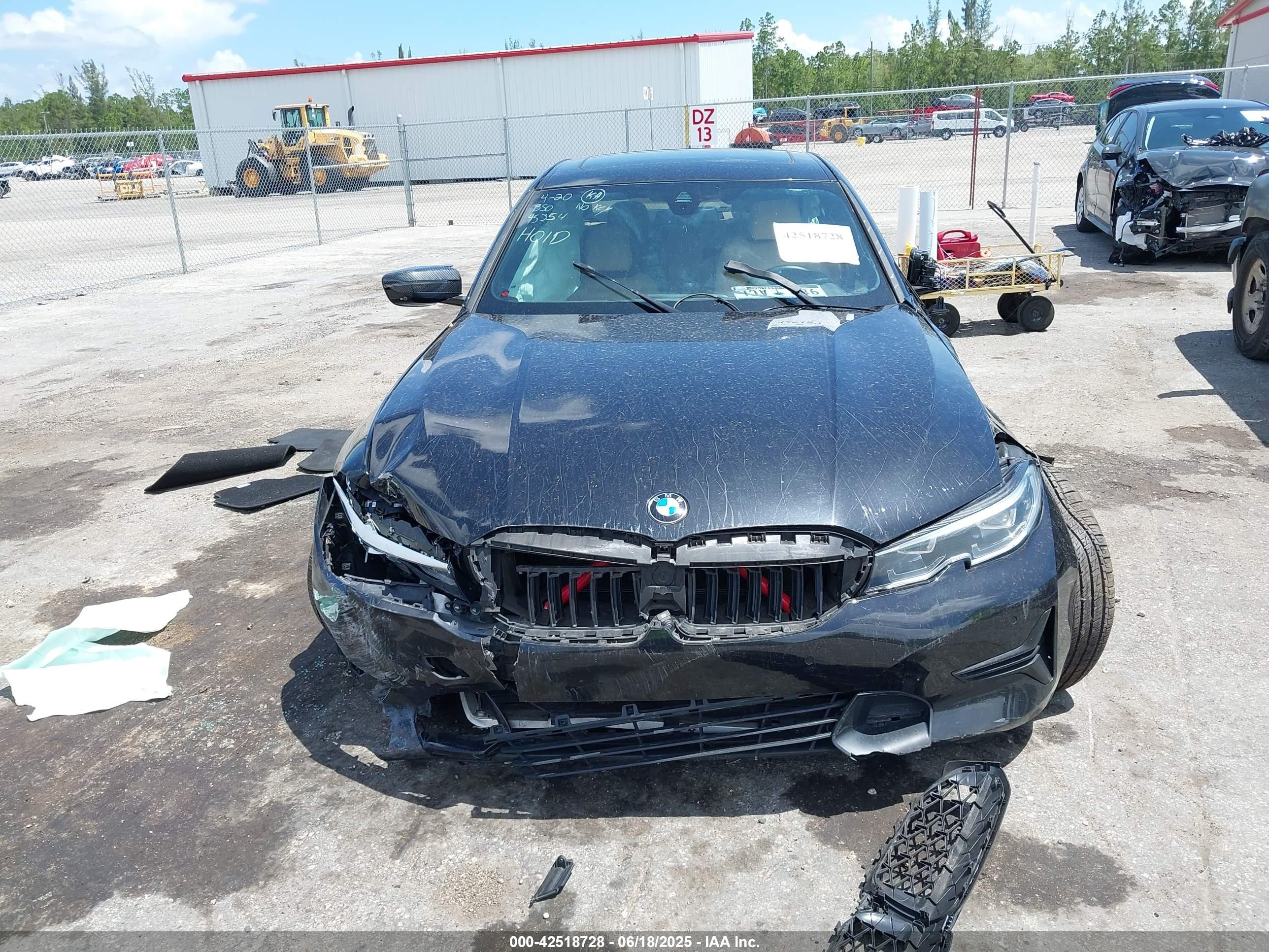 2020 Bmw 330i   Gray vin: 3MW5R1J02L8B45354