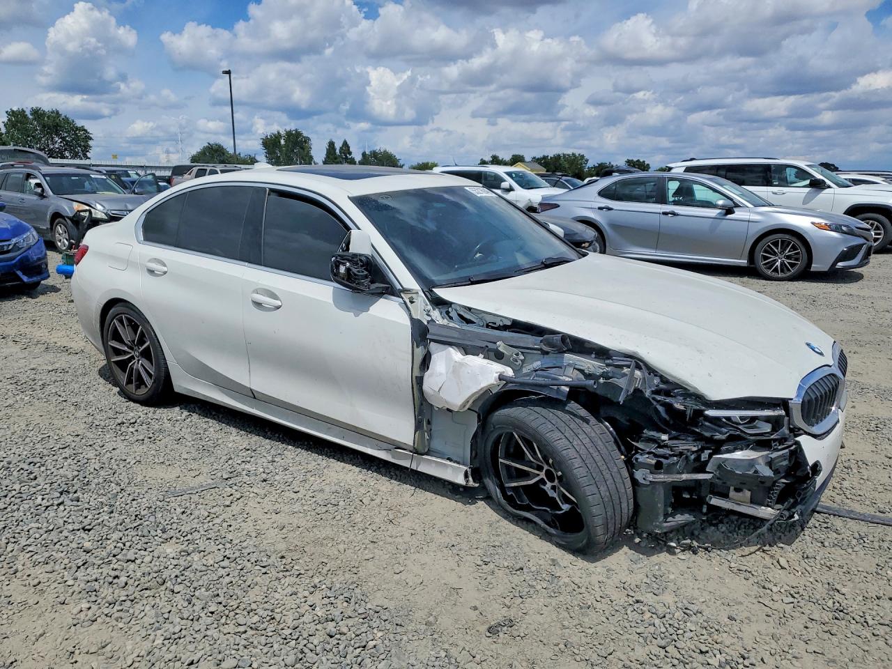2020 Bmw 330i White vin: 3MW5R1J04L8B04420