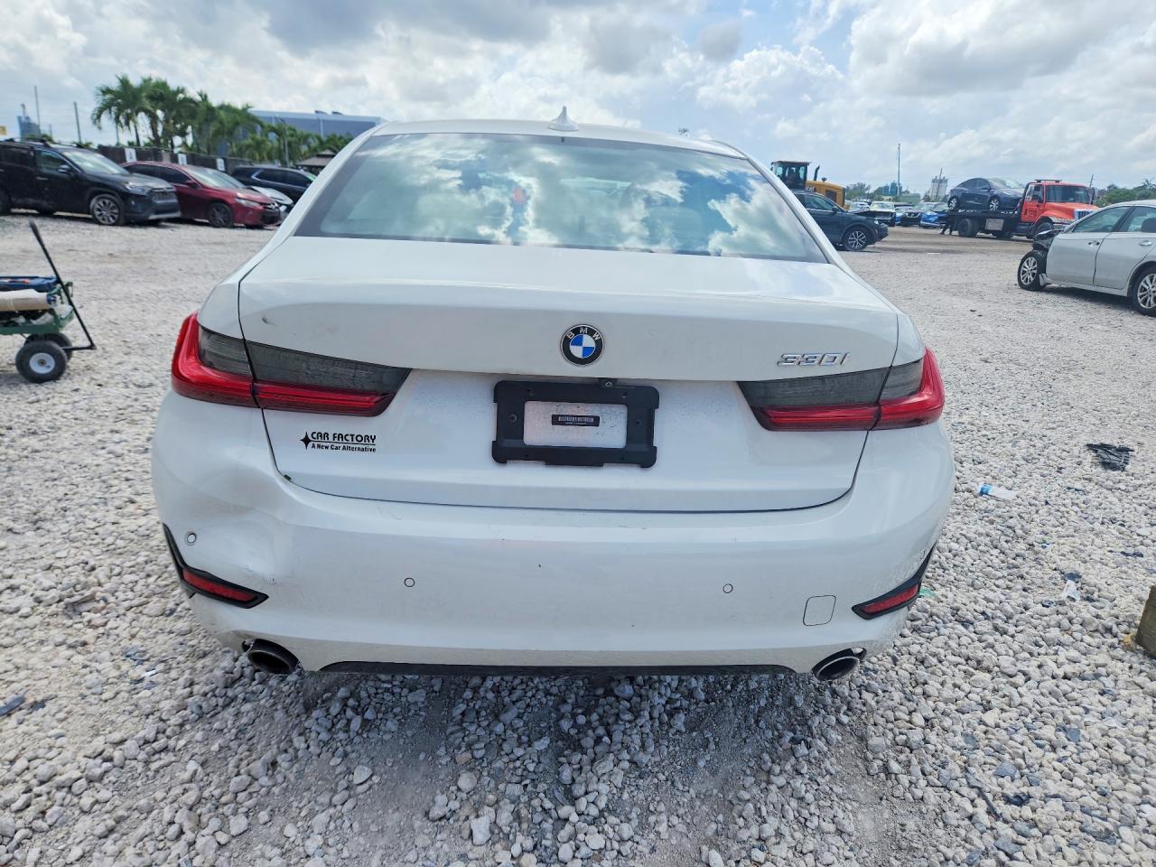 2021 Bmw 330i Белый vin: 3MW5R1J04M8B83721