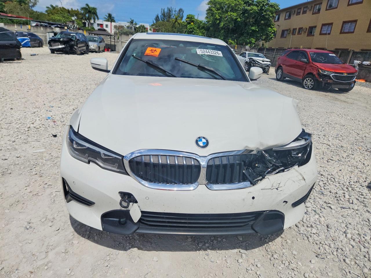 2021 Bmw 330i Белый vin: 3MW5R1J04M8B83721