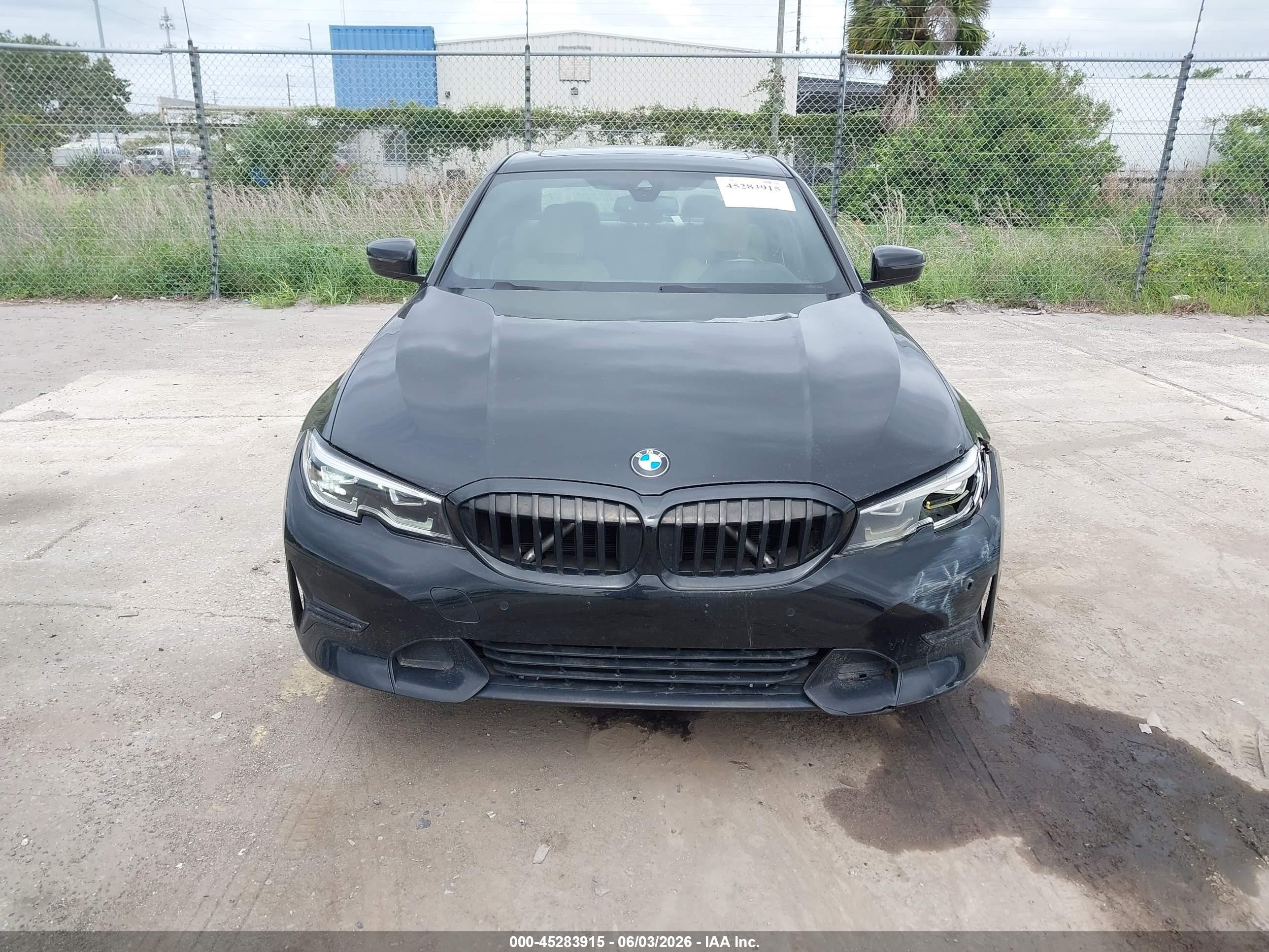 2021 Bmw 330i   Черный vin: 3MW5R1J04M8C18581