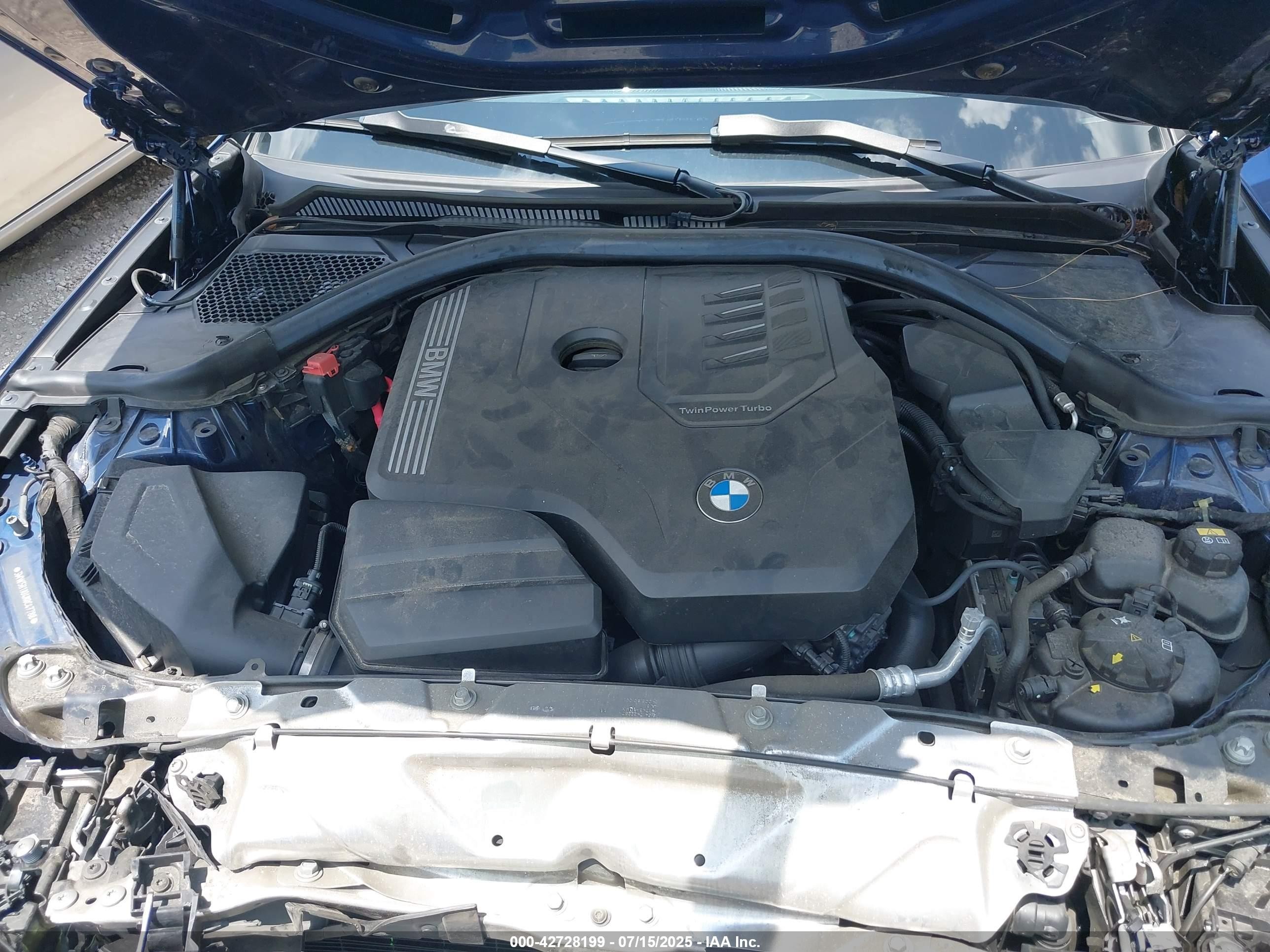 2022 Bmw 330i   Синий vin: 3MW5R1J04N8C47788