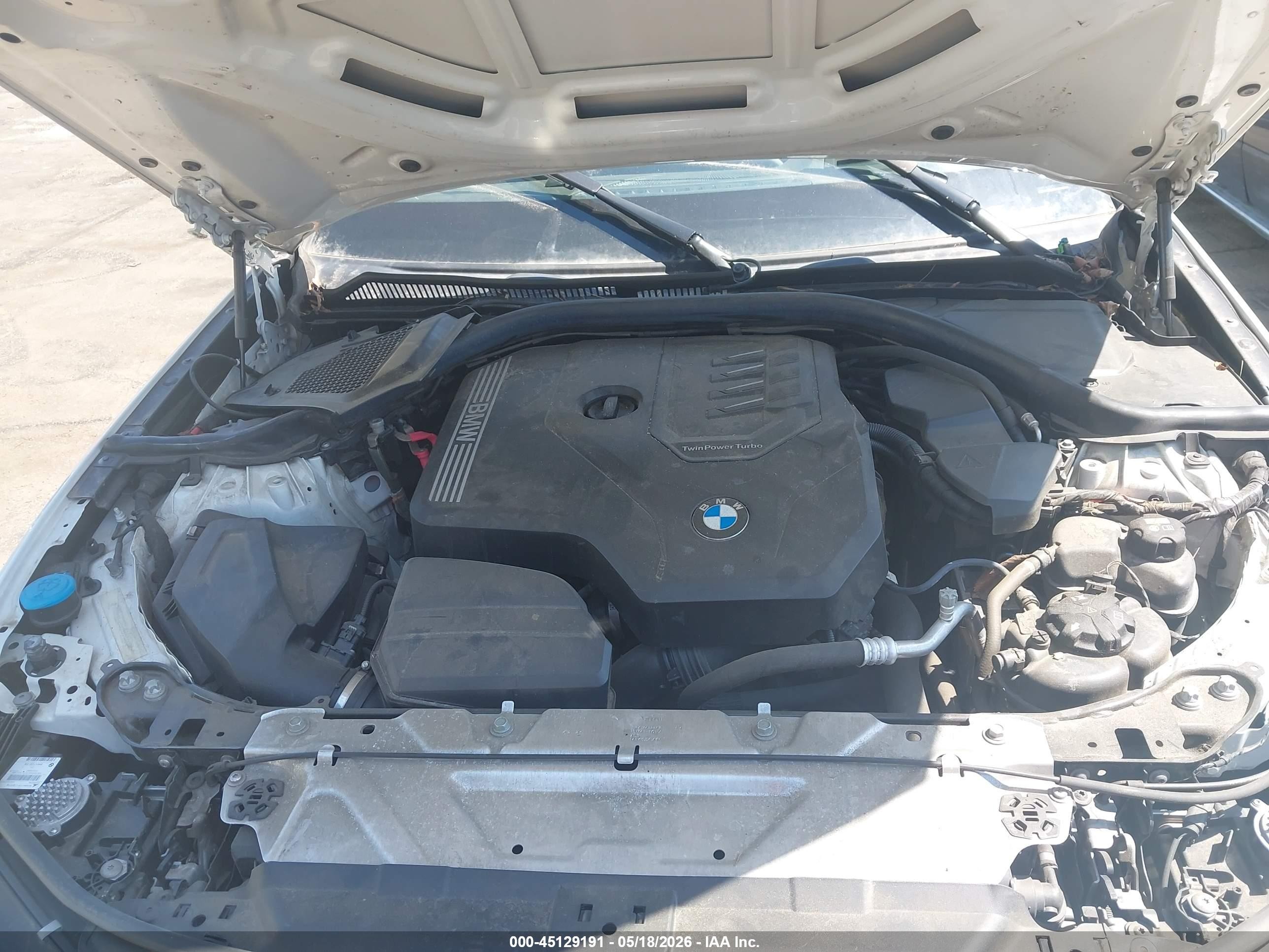 2021 Bmw 330i   White vin: 3MW5R1J05M8B50355