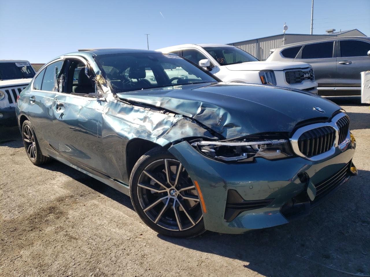 2021 Bmw 330i  Blue vin: 3MW5R1J06M8B90122