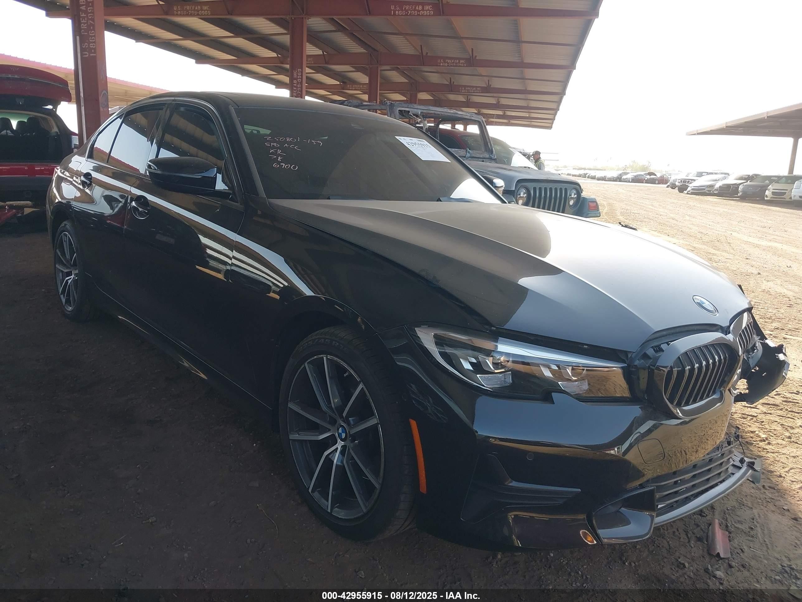 2020 Bmw 330i   Black vin: 3MW5R1J07L8B26900