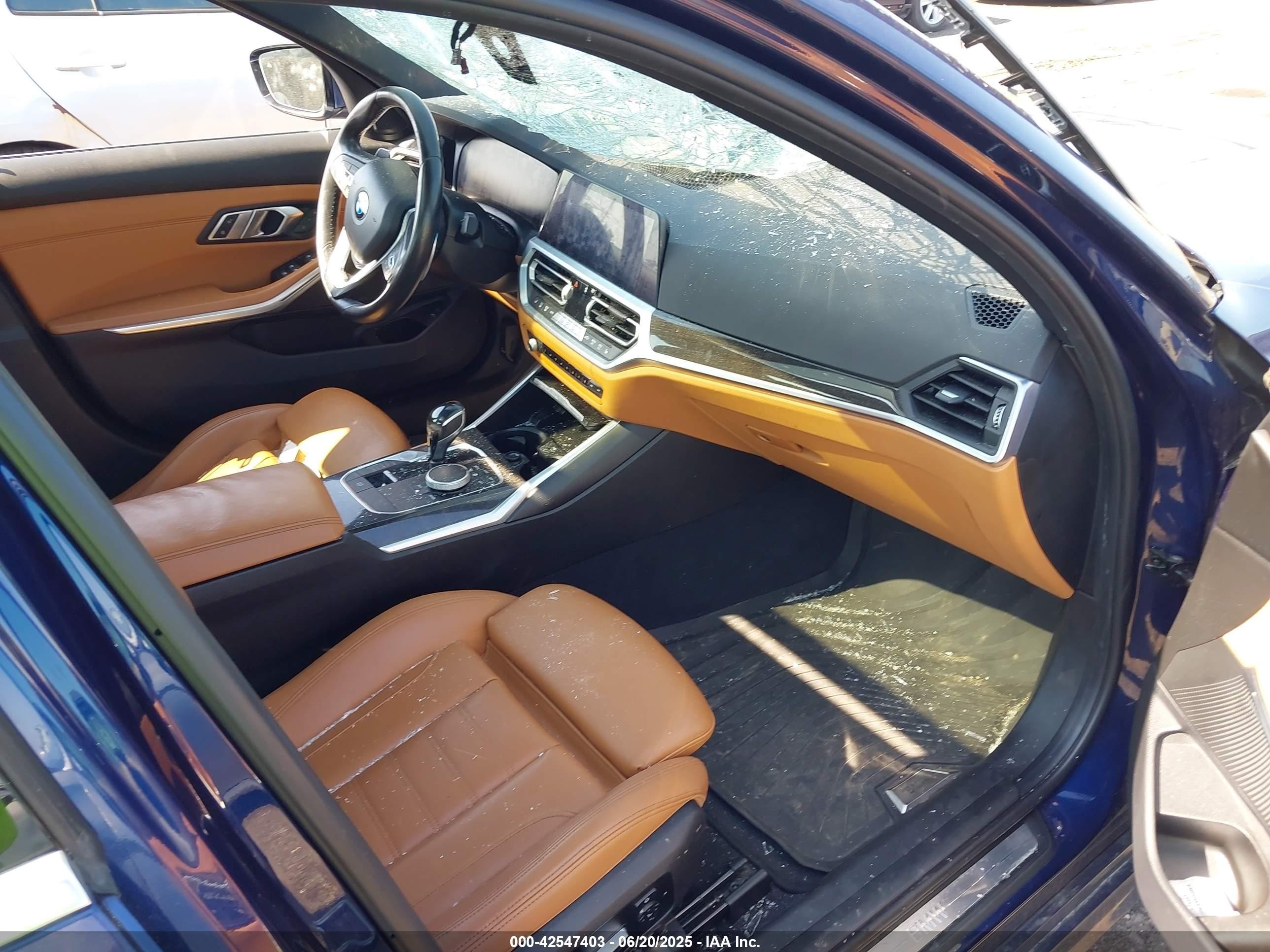 2020 Bmw 330i Xdrive Blue vin: 3MW5R7J00L8B35571