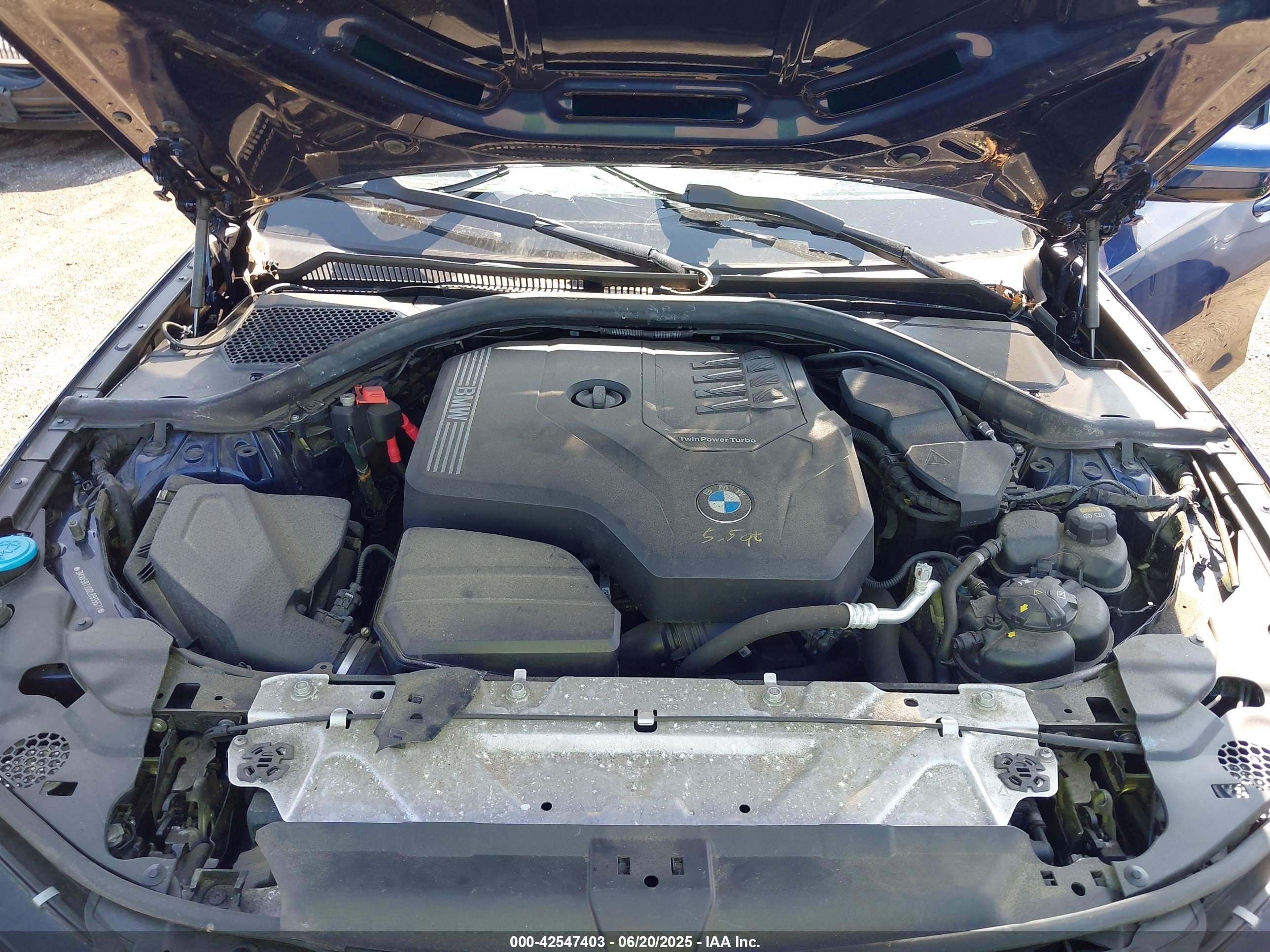 2020 Bmw 330i Xdrive Blue vin: 3MW5R7J00L8B35571