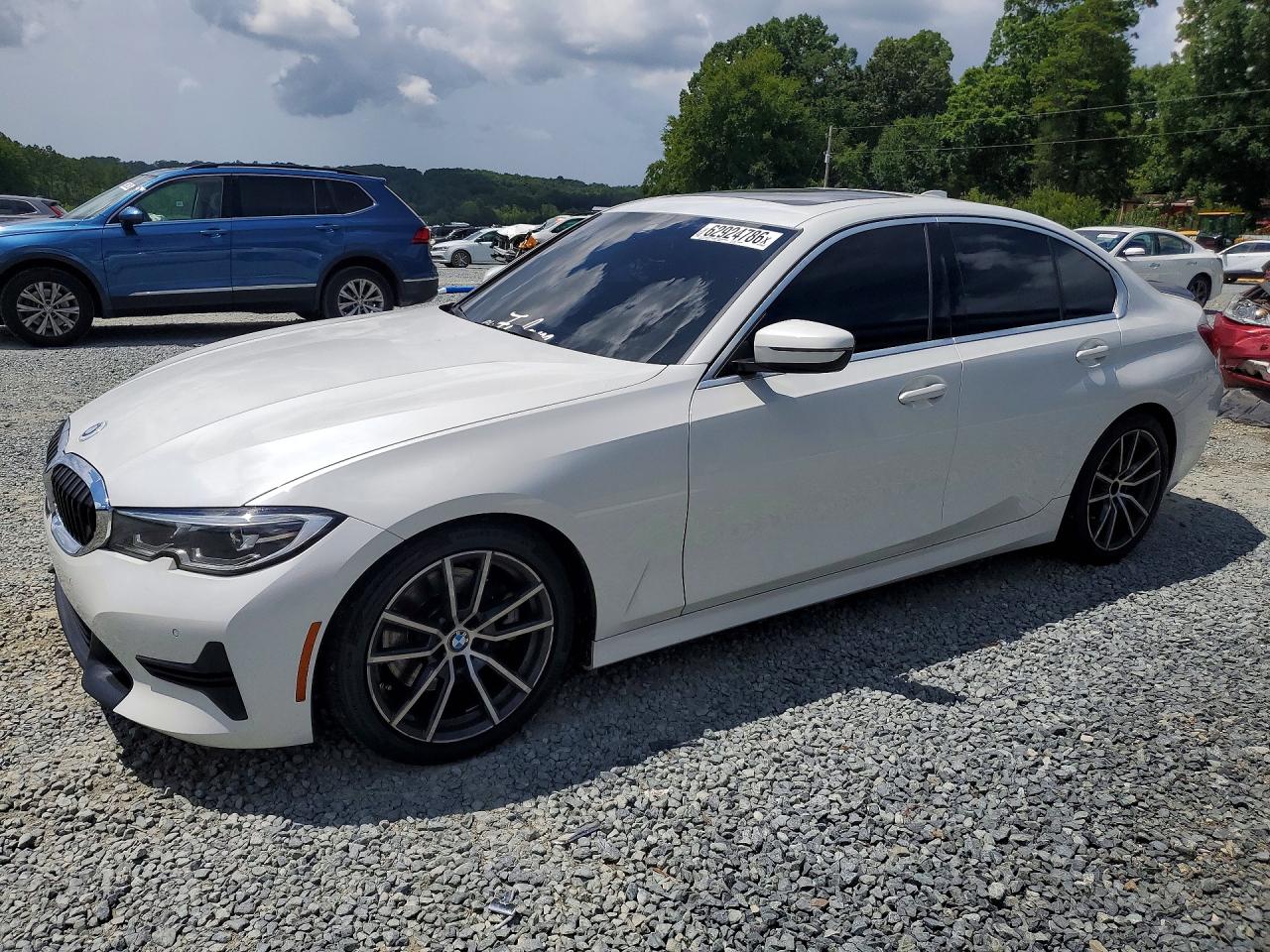 2021 Bmw 330xi White vin: 3MW5R7J00M8B51156