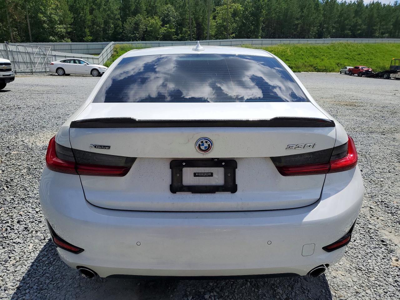 2021 Bmw 330xi White vin: 3MW5R7J00M8B51156