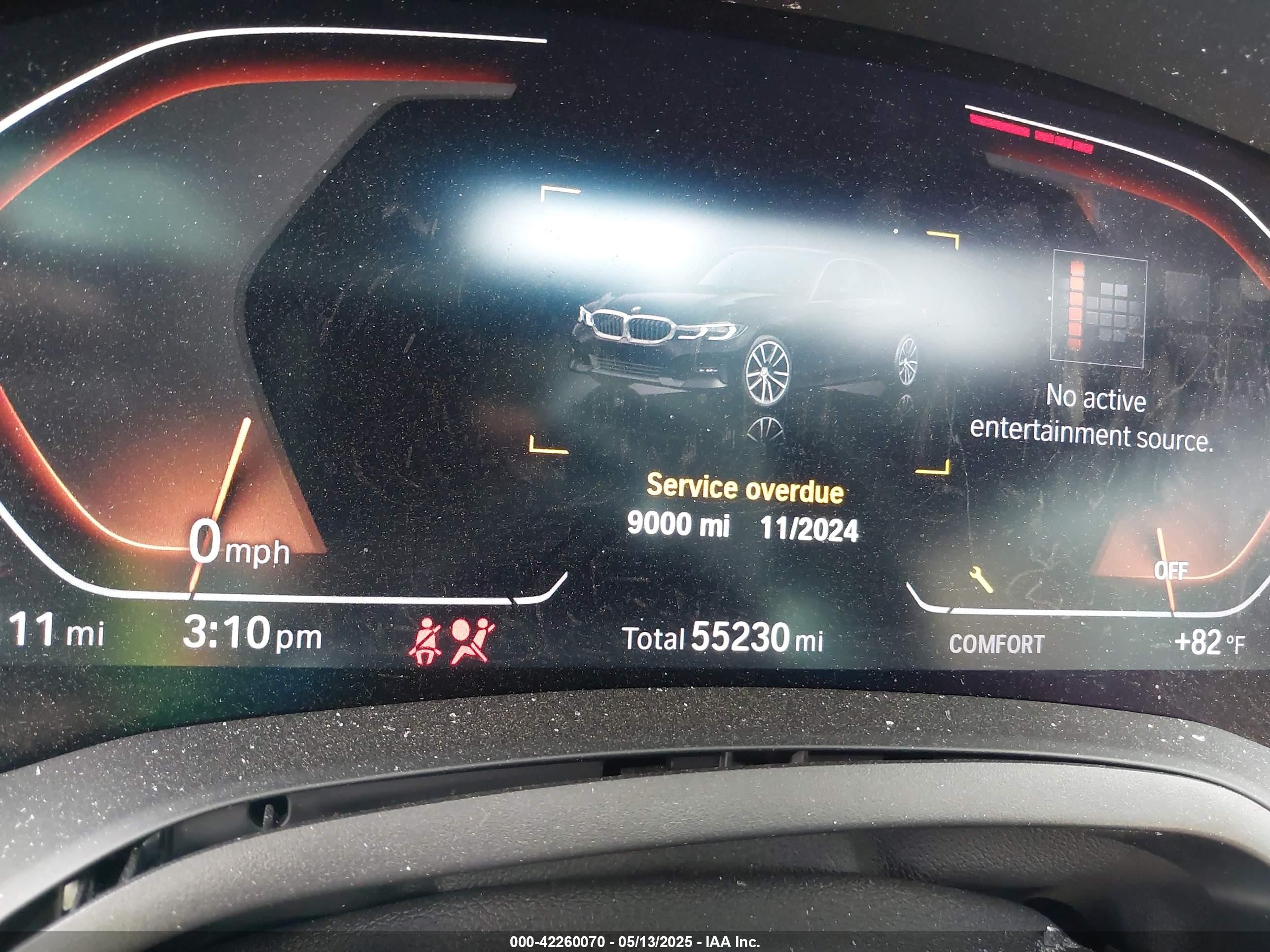 2021 Bmw 330i Xdrive Черный vin: 3MW5R7J00M8B79538