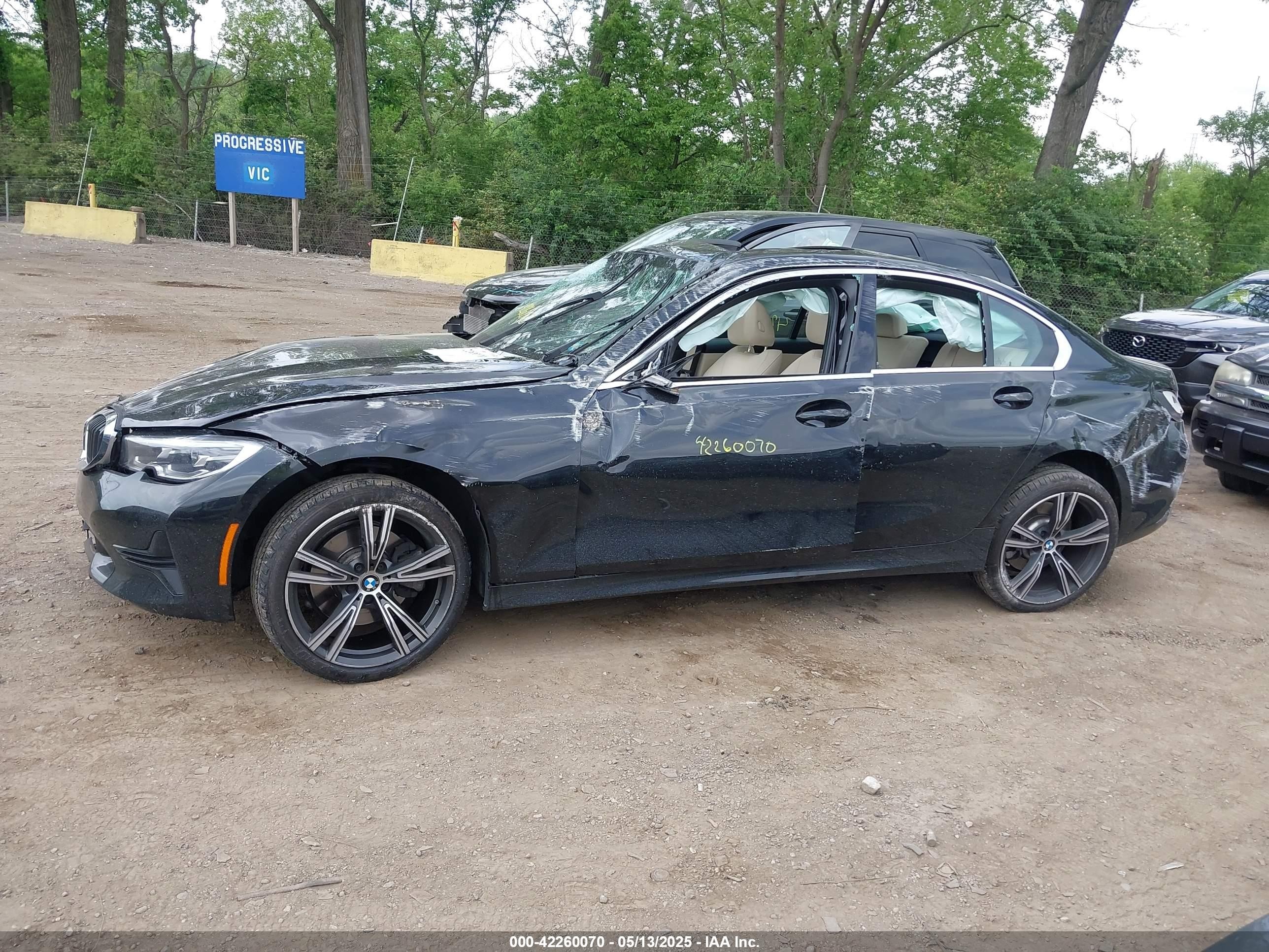 2021 Bmw 330i Xdrive Черный vin: 3MW5R7J00M8B79538