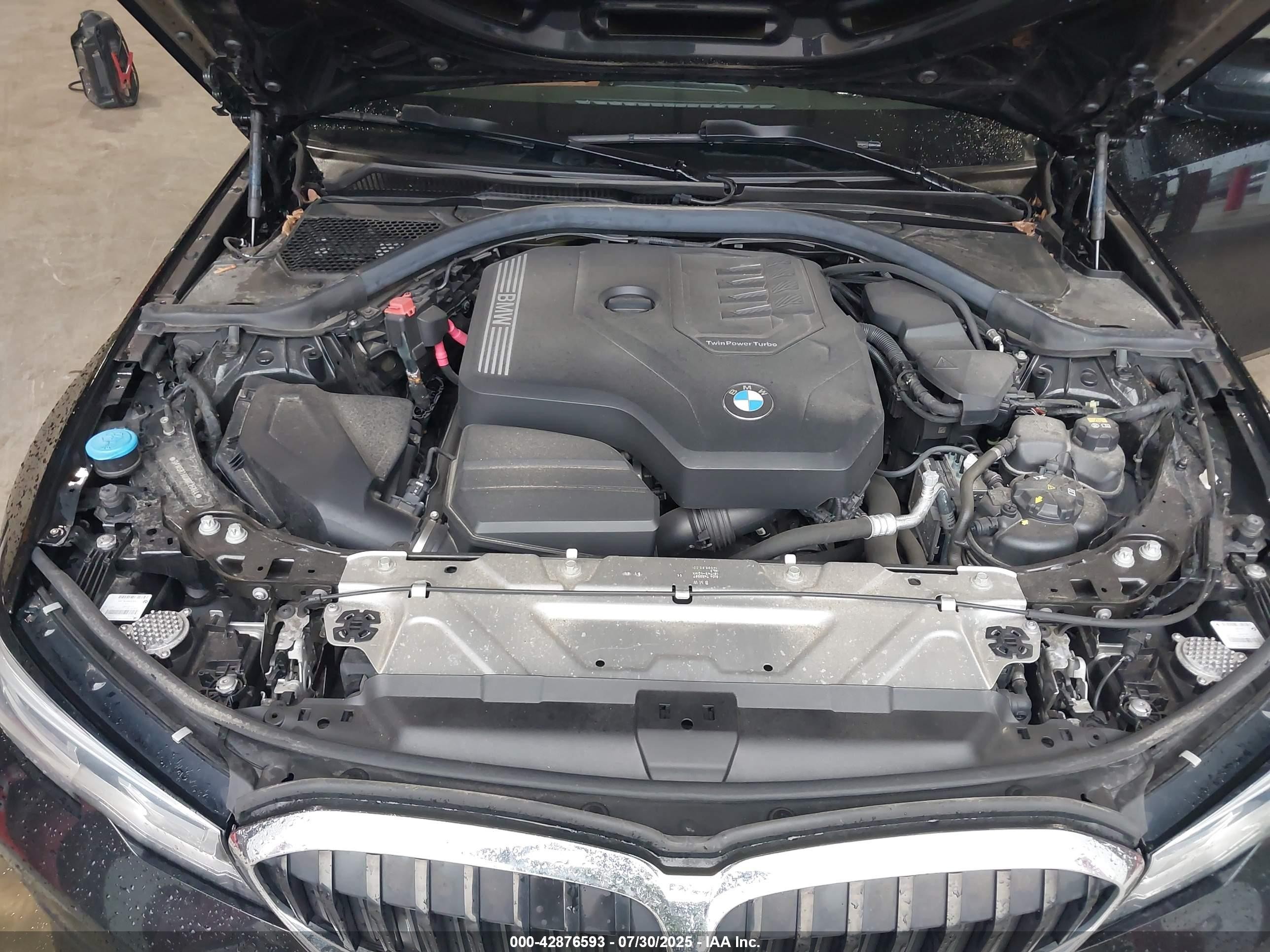 2022 Bmw 330i Xdrive Black vin: 3MW5R7J00N8C26844