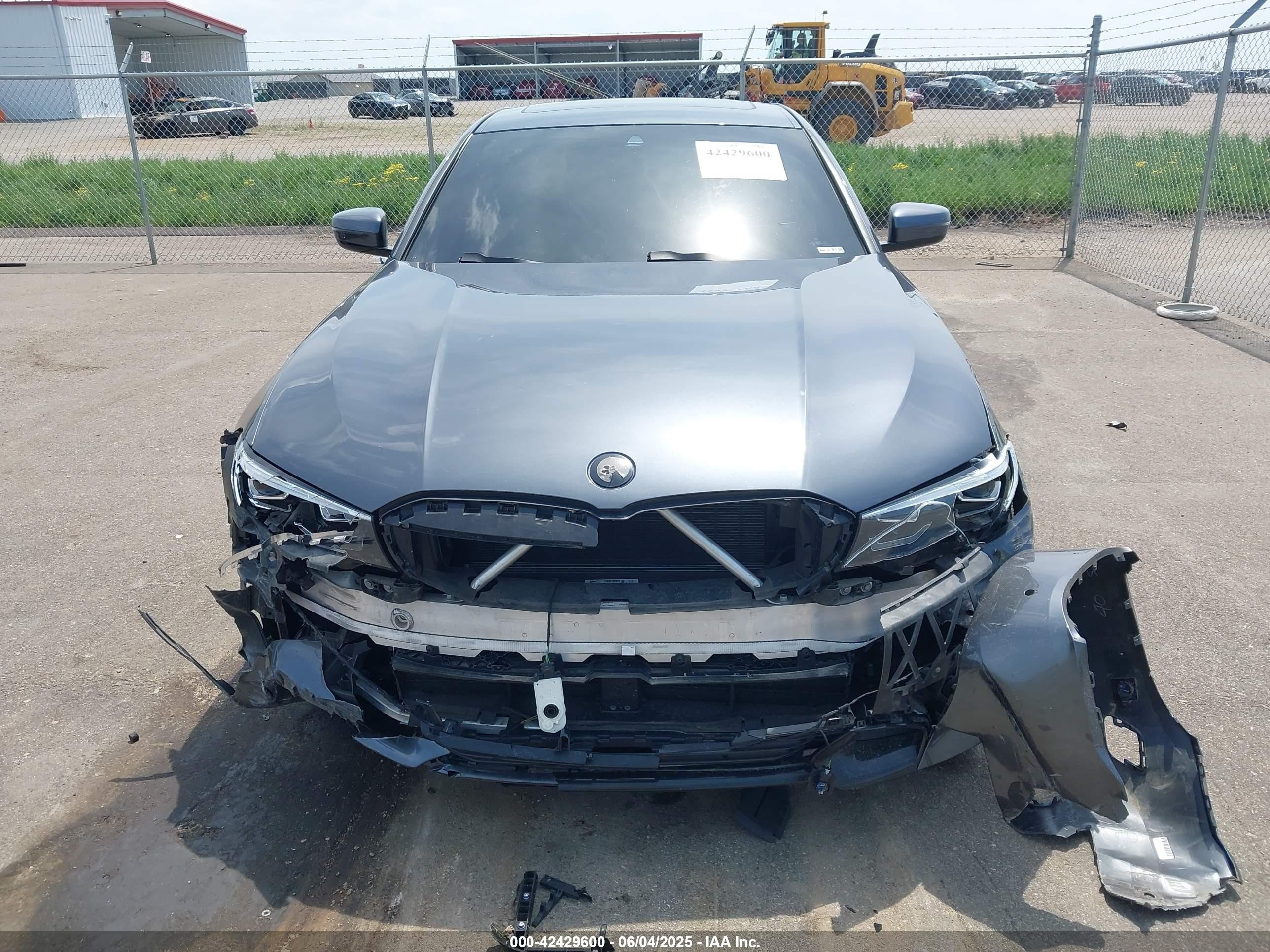 2020 Bmw 330i Xdrive Gray vin: 3MW5R7J02L8B26628