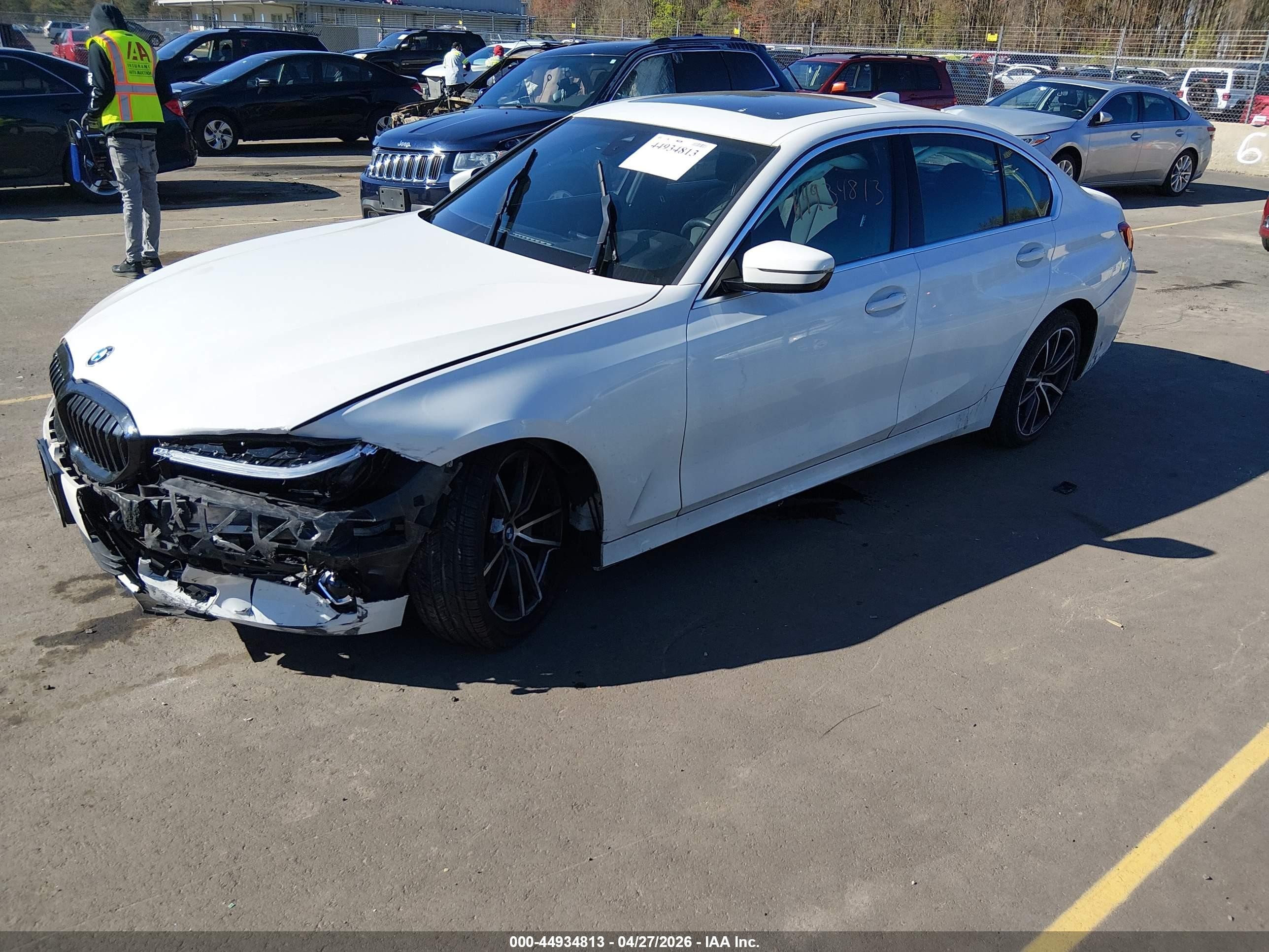 2020 Bmw 330i Xdrive White vin: 3MW5R7J03L8B06002