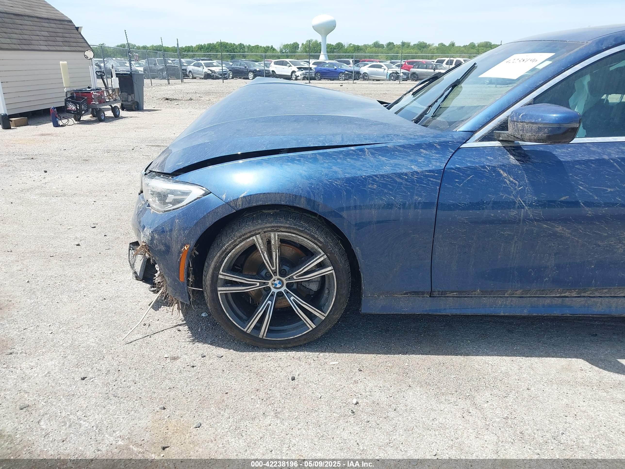 2022 Bmw 330i Xdrive Blue vin: 3MW5R7J03N8C54024