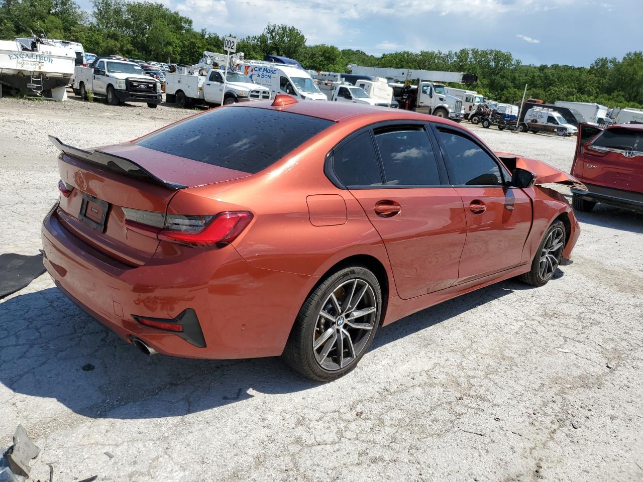 2021 Bmw 330xi    Orange vin: 3MW5R7J06M8B58404