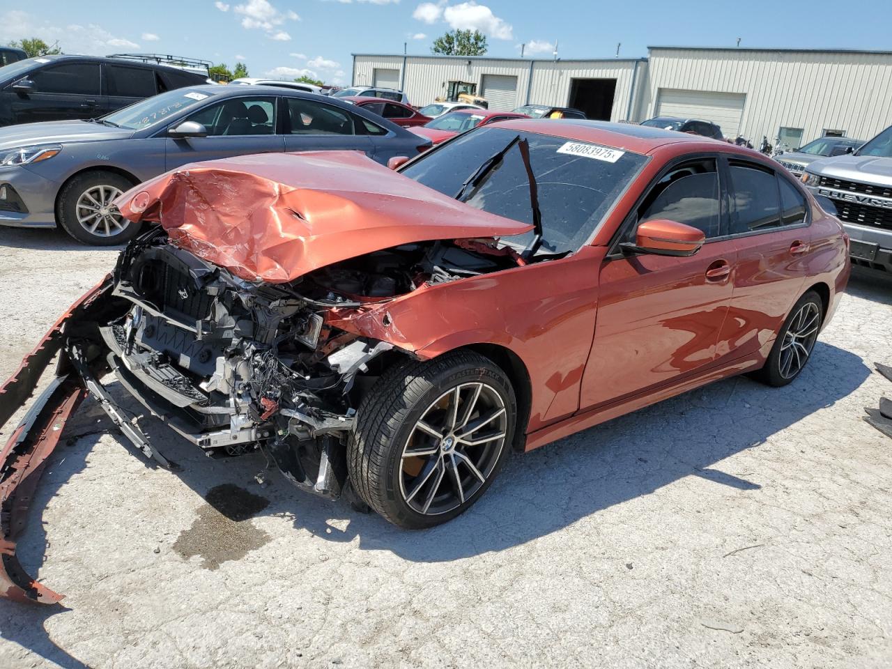 2021 Bmw 330xi    Orange vin: 3MW5R7J06M8B58404