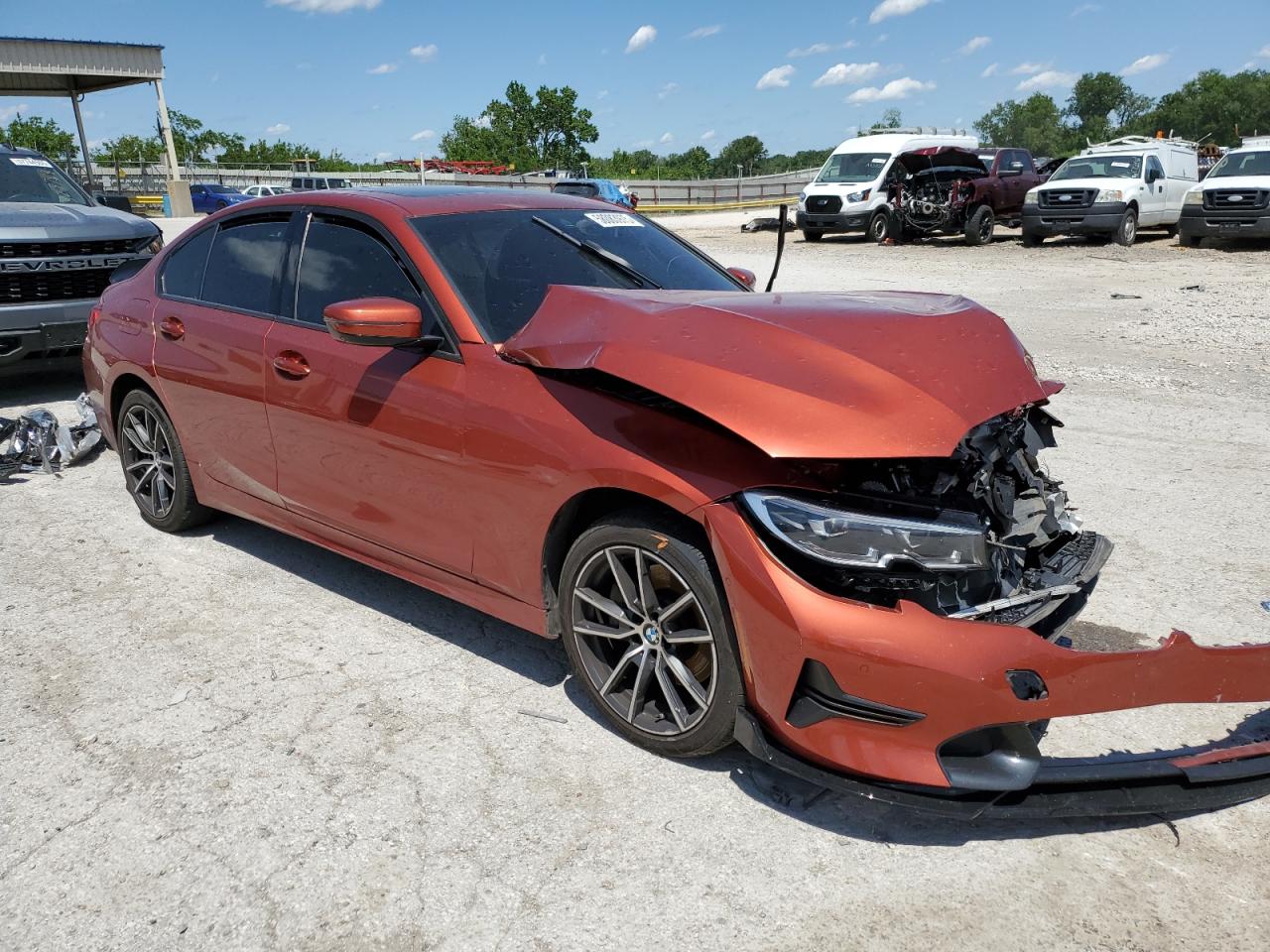 2021 Bmw 330xi    Orange vin: 3MW5R7J06M8B58404