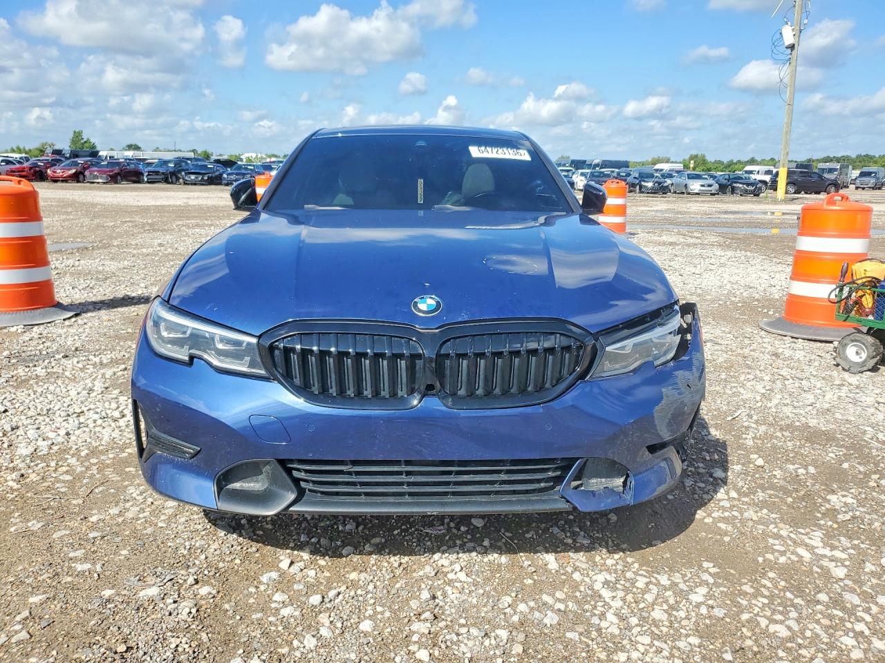 2021 Bmw 330xi Blue vin: 3MW5R7J06M8B73193