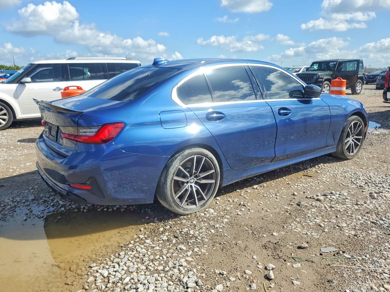 2021 Bmw 330xi Blue vin: 3MW5R7J06M8B73193