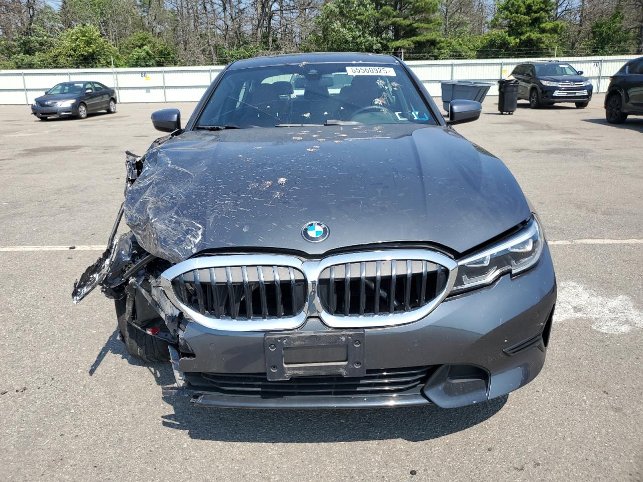 2022 Bmw 330xi Charcoal vin: 3MW5R7J07N8C33189