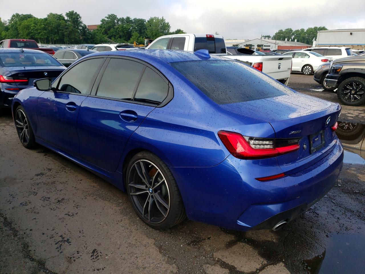 2021 Bmw 330xi Blue vin: 3MW5R7J09M8B93504