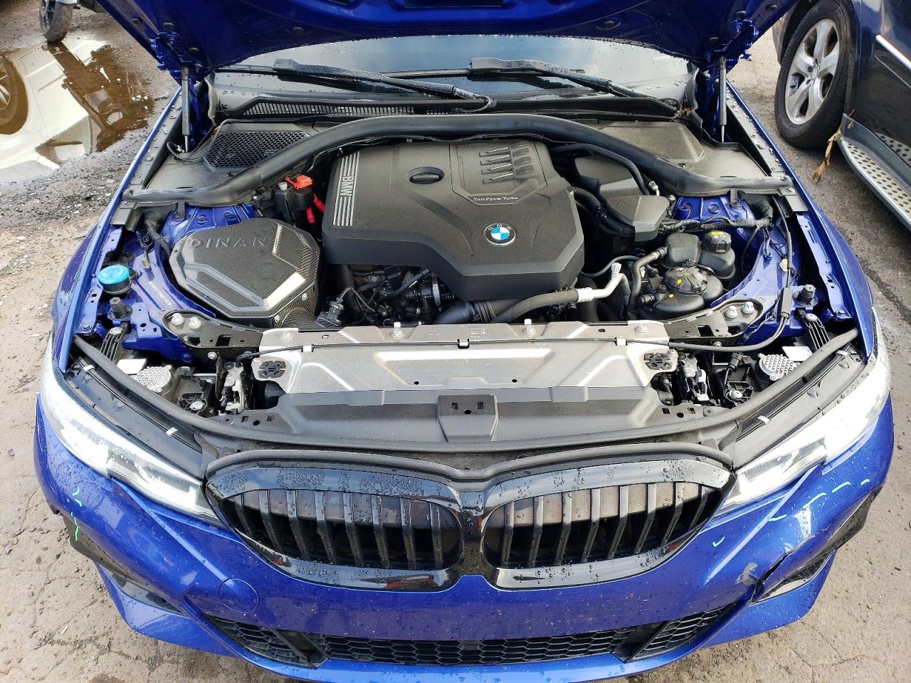 2021 Bmw 330xi Blue vin: 3MW5R7J09M8B93504