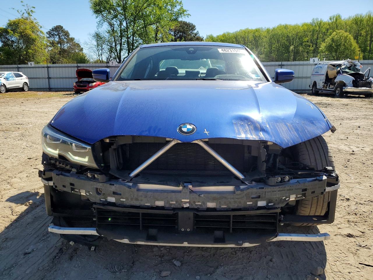 2020 Bmw 330xi Blue vin: 3MW5R7J0XL8B13187