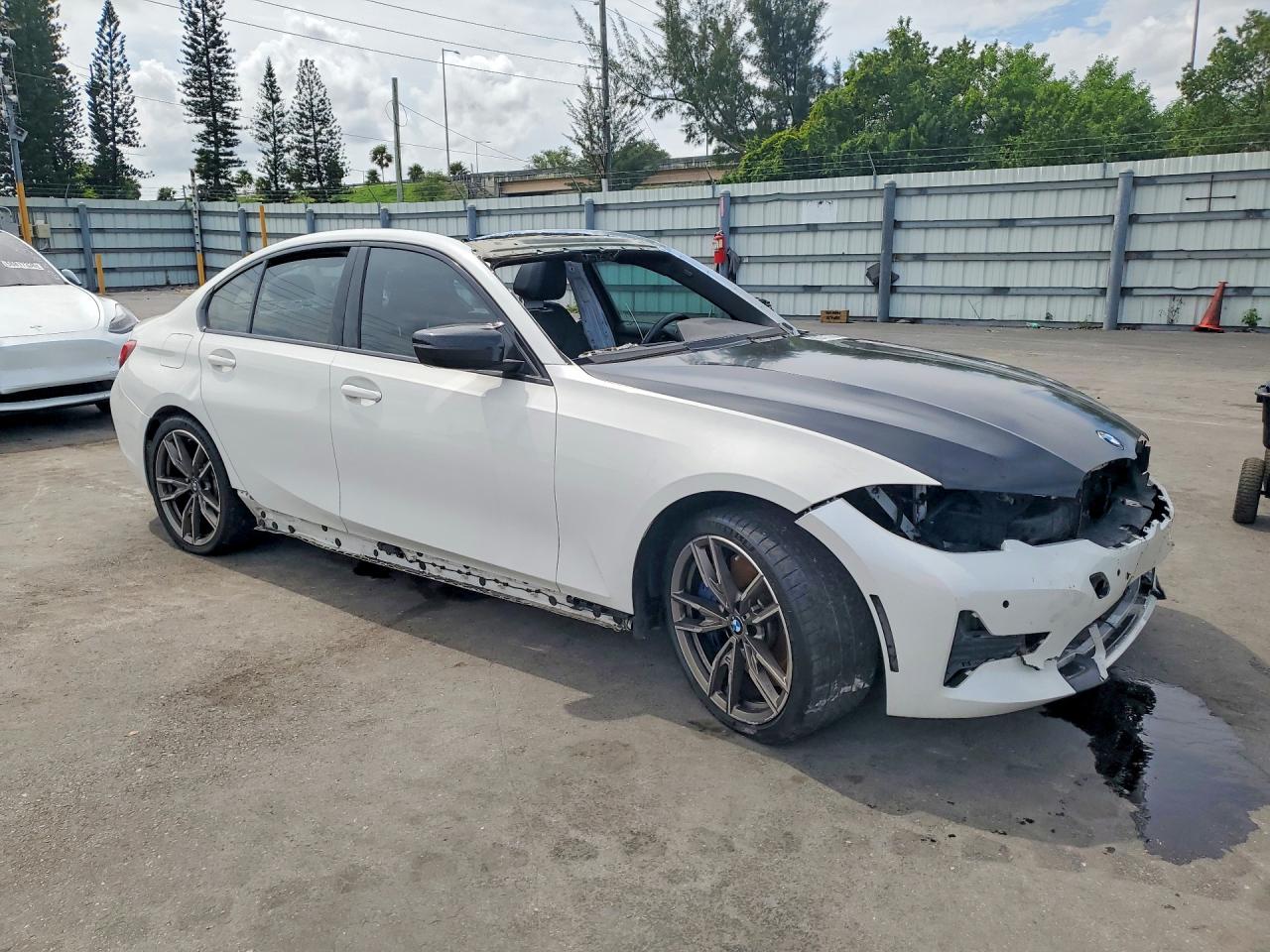 2021 Bmw M340i White vin: 3MW5U7J00M8B90862