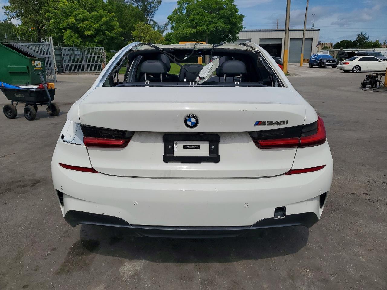 2021 Bmw M340i White vin: 3MW5U7J00M8B90862