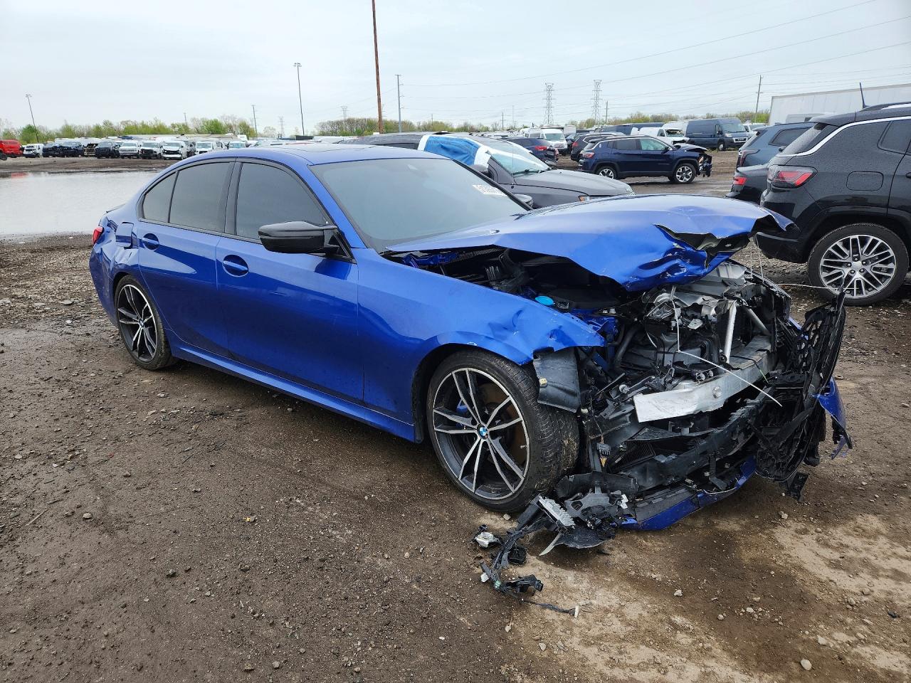 2021 Bmw M340i Blue vin: 3MW5U7J05M8B88072