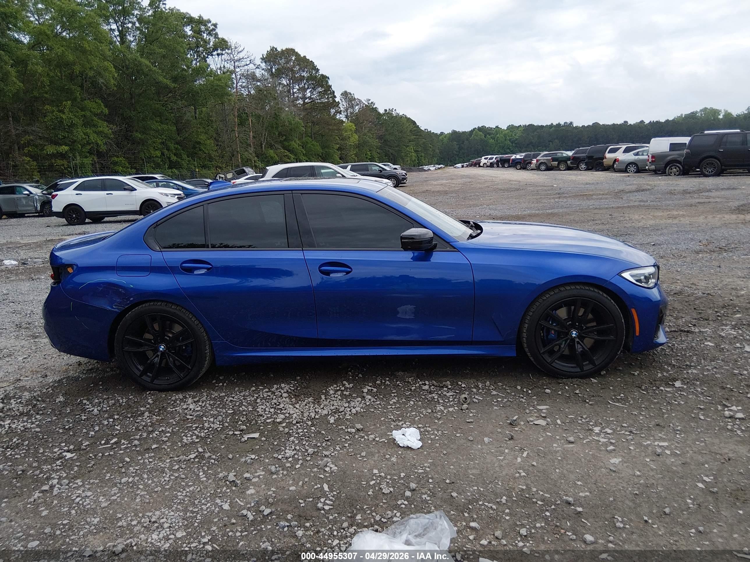 2021 Bmw 3 Series M340i Blue vin: 3MW5U7J0XM8B52085