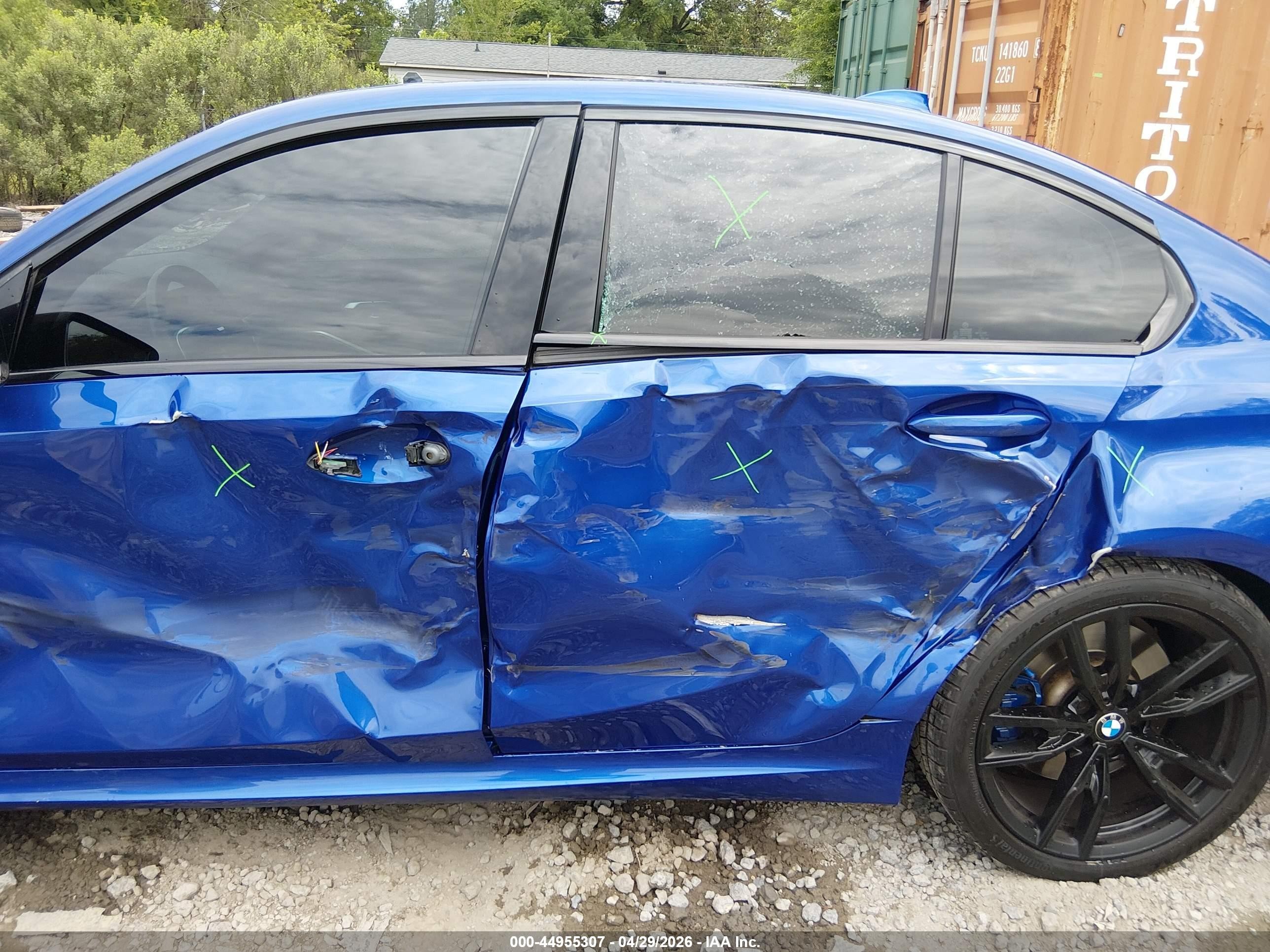 2021 Bmw 3 Series M340i Blue vin: 3MW5U7J0XM8B52085