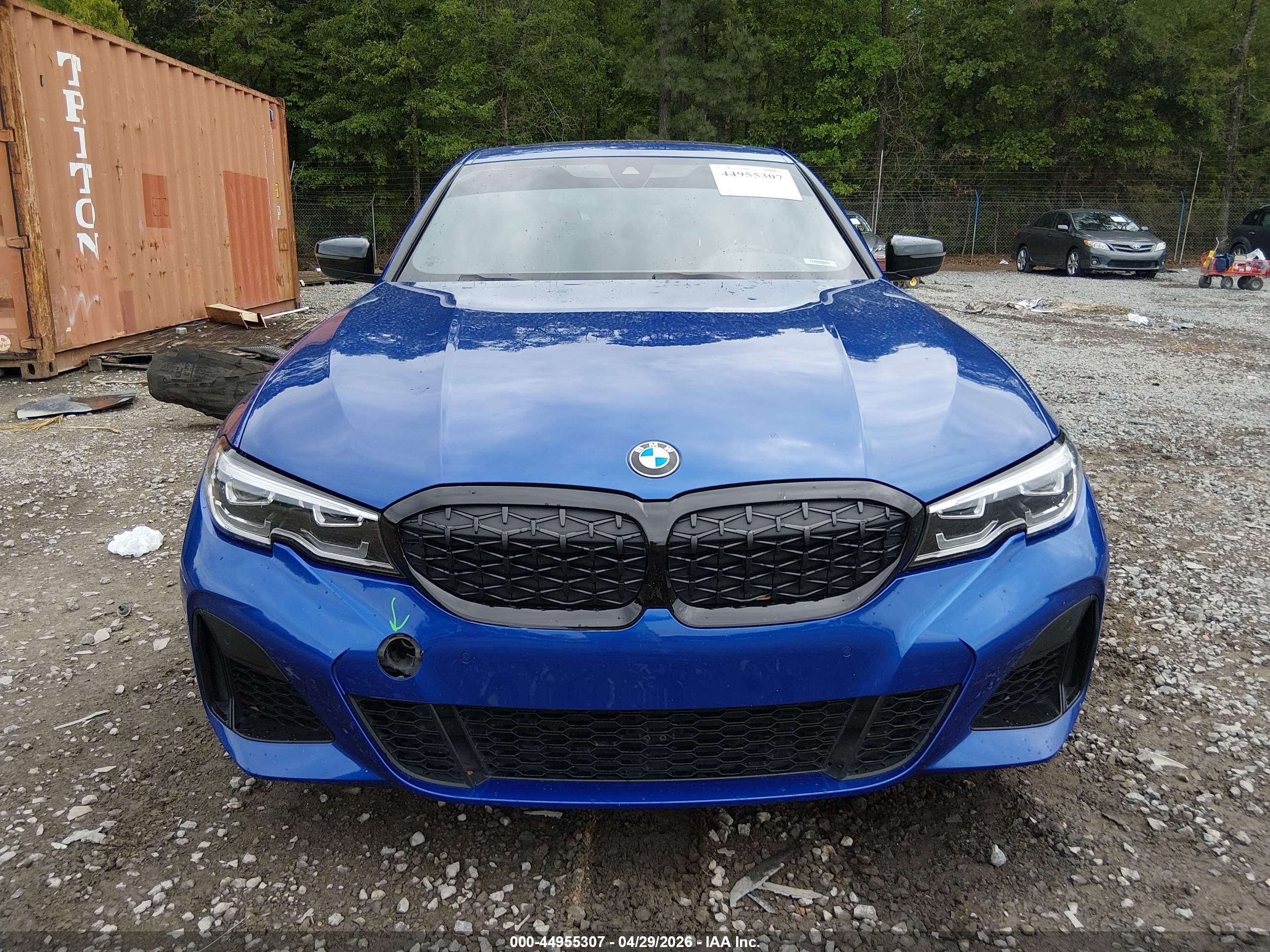 2021 Bmw 3 Series M340i Blue vin: 3MW5U7J0XM8B52085