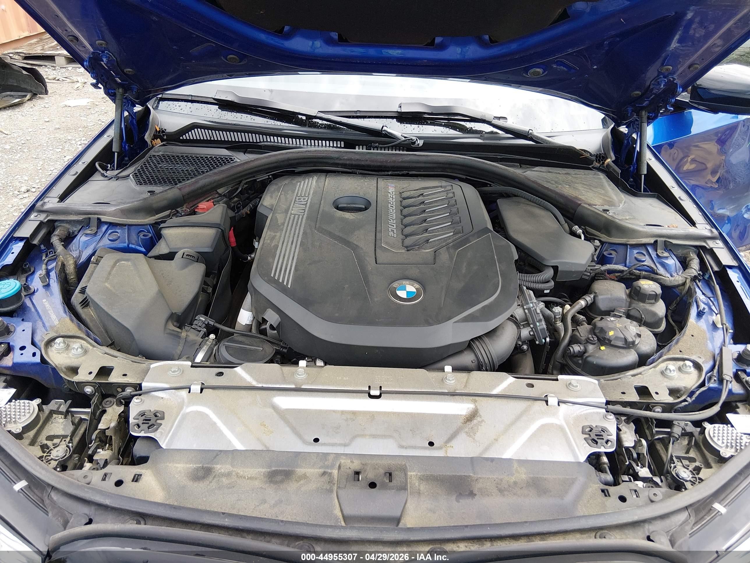 2021 Bmw 3 Series M340i Blue vin: 3MW5U7J0XM8B52085