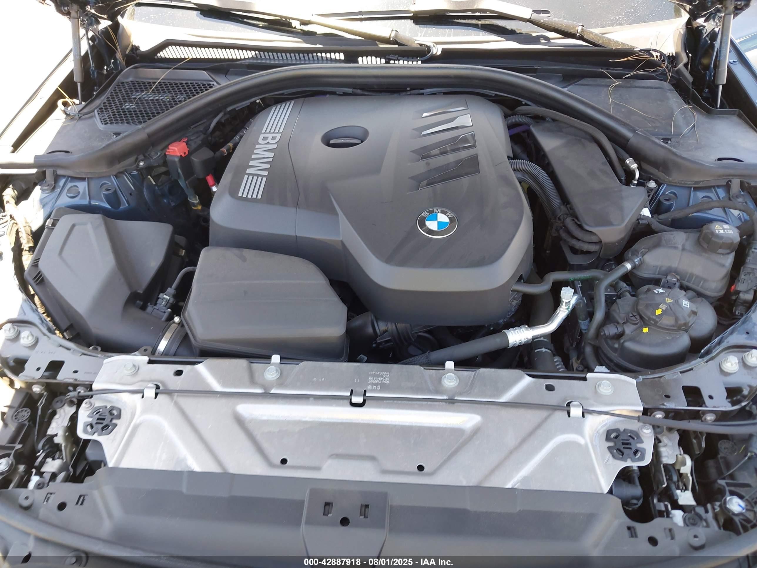 2025 Bmw 3 Series 330i Blue vin: 3MW69CW01S8E93864