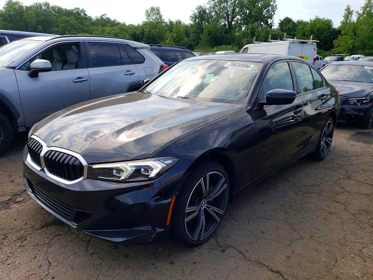 2023 Bmw 330xi Black vin: 3MW89FF08P8D45454