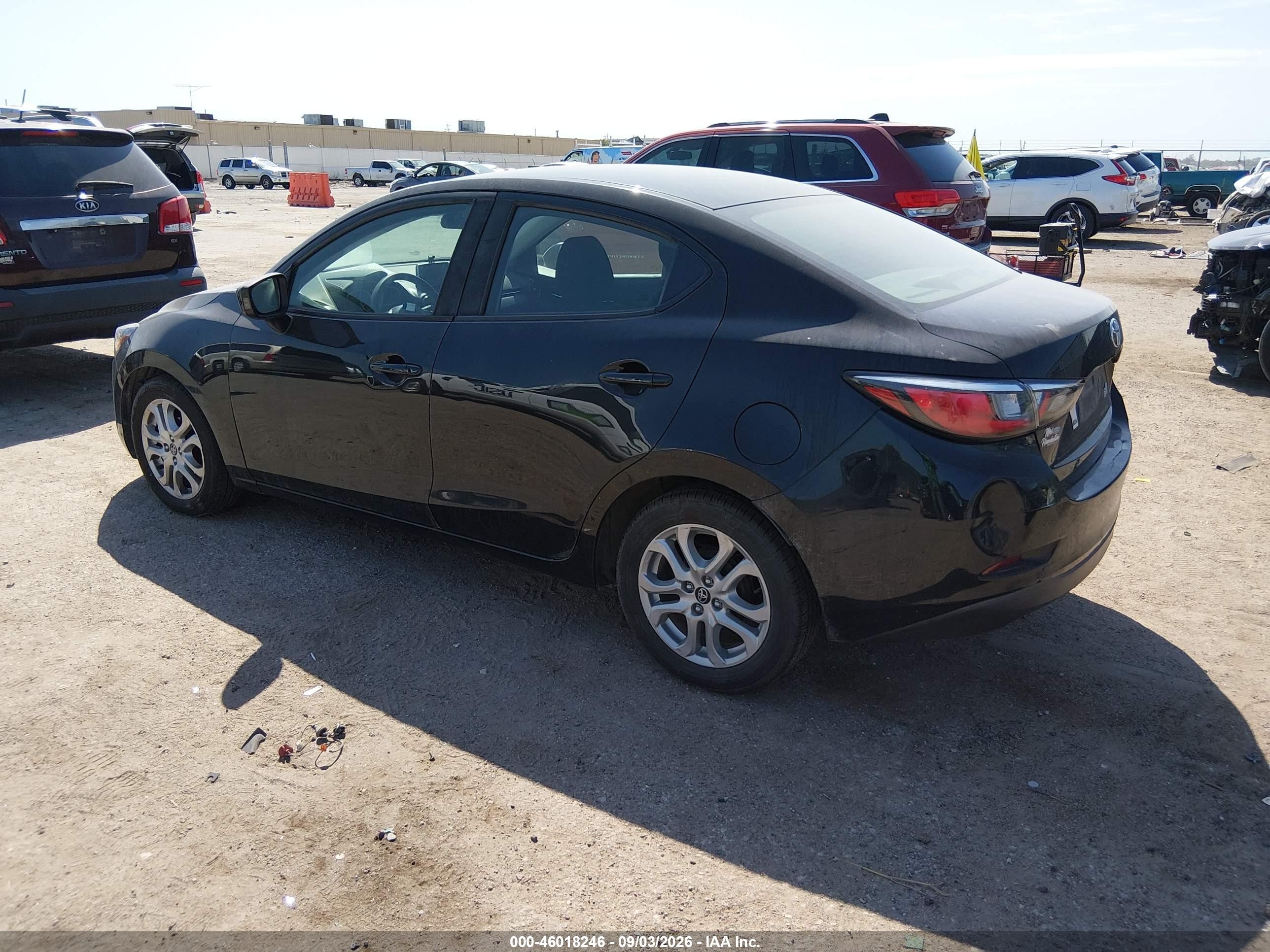 2017 Toyota Yaris Ia   Black vin: 3MYDLBYV0HY156689
