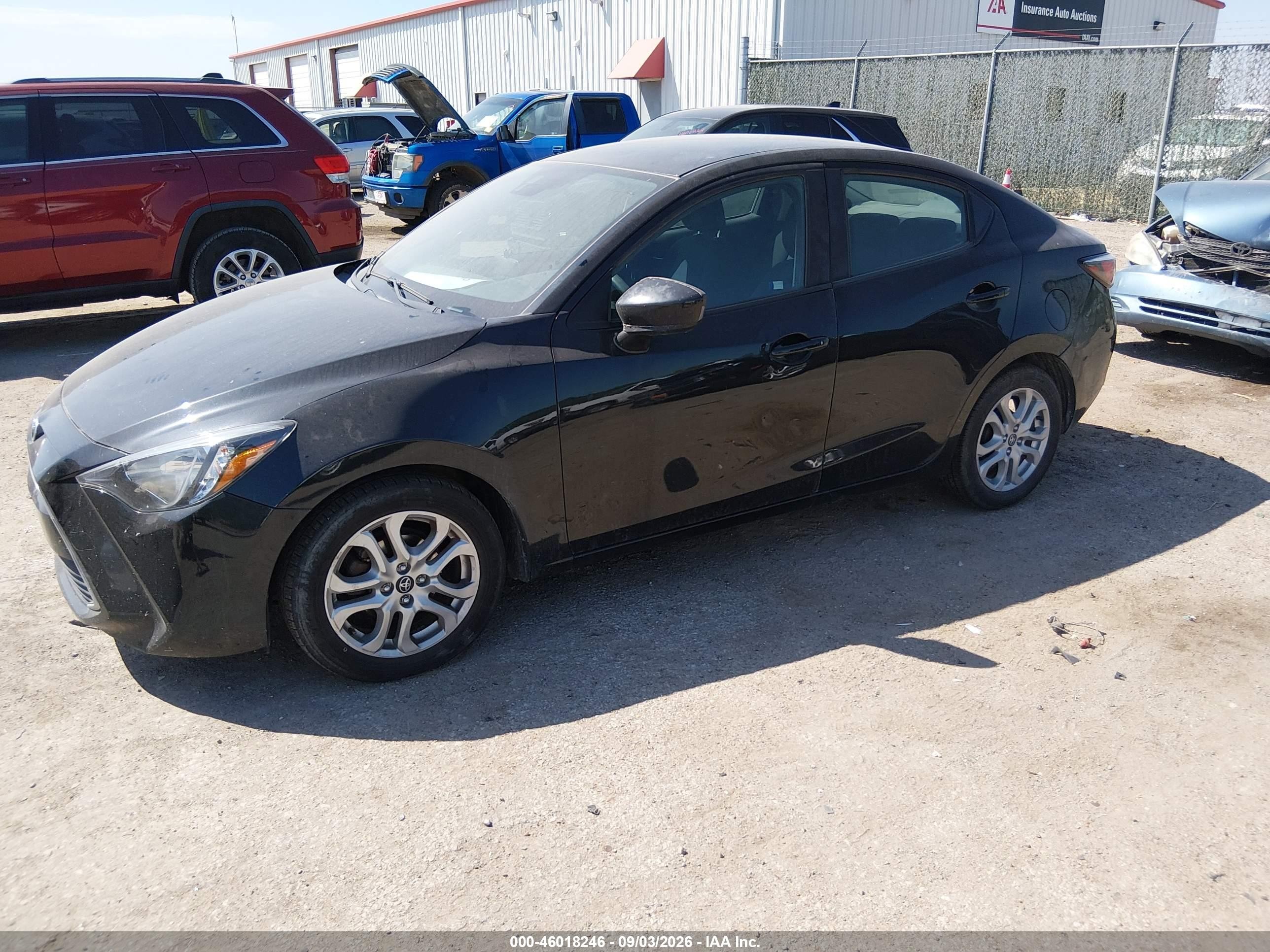 2017 Toyota Yaris Ia   Black vin: 3MYDLBYV0HY156689