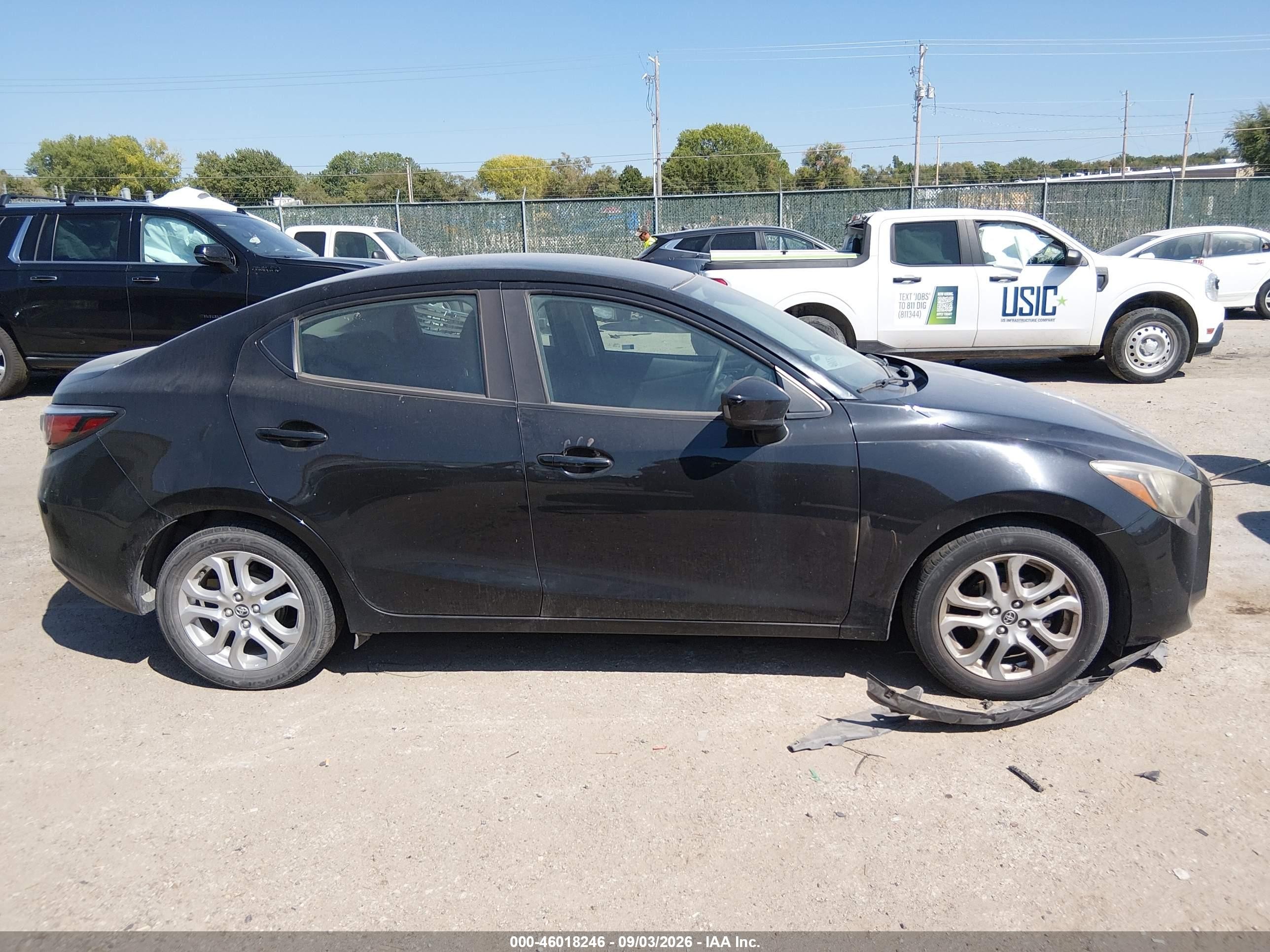 2017 Toyota Yaris Ia   Black vin: 3MYDLBYV0HY156689