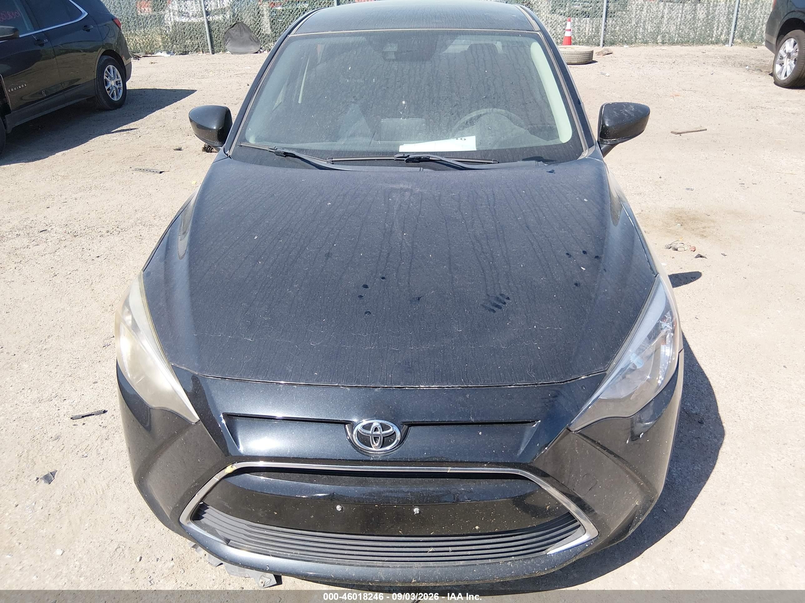 2017 Toyota Yaris Ia   Black vin: 3MYDLBYV0HY156689
