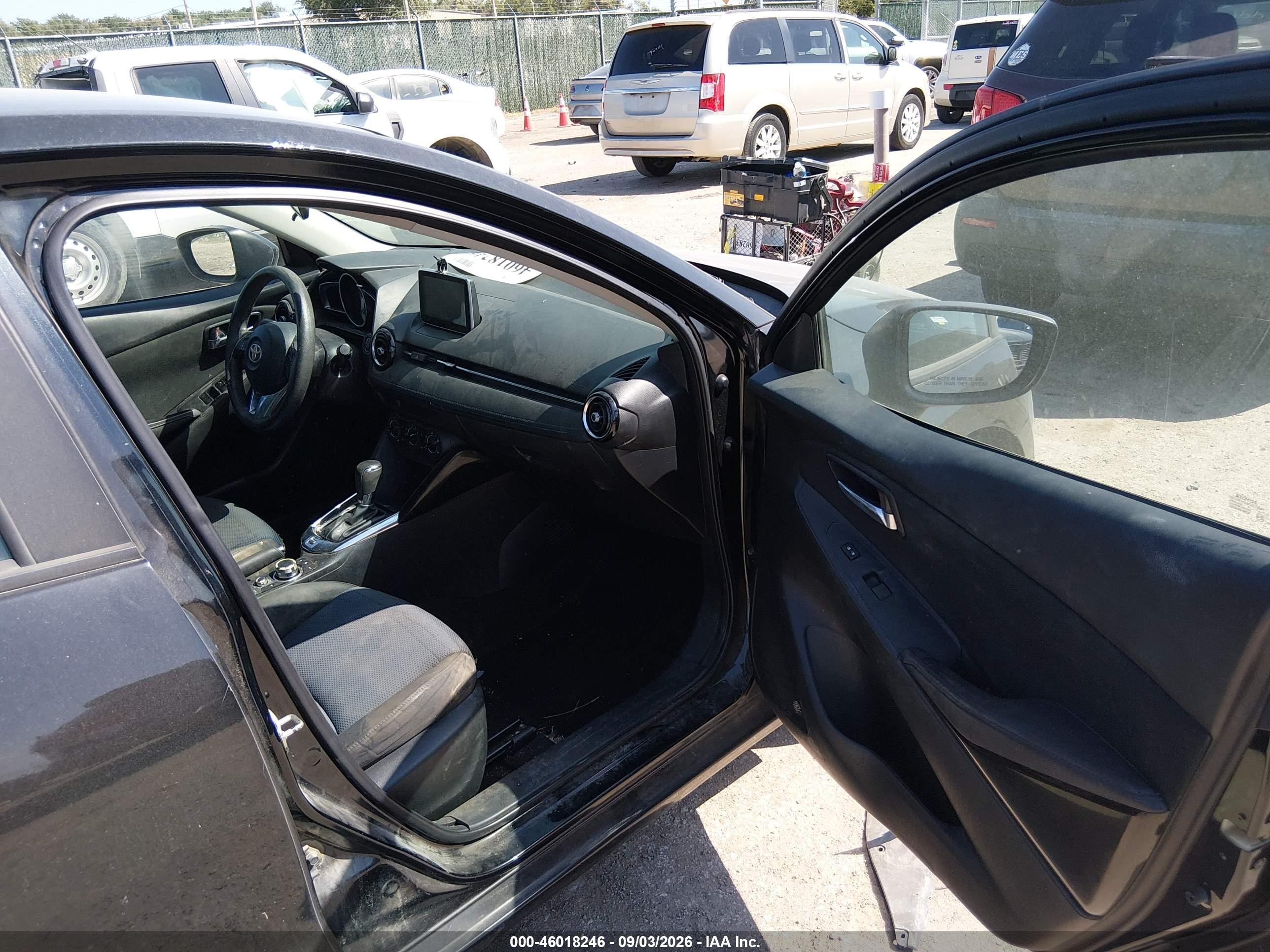 2017 Toyota Yaris Ia   Black vin: 3MYDLBYV0HY156689
